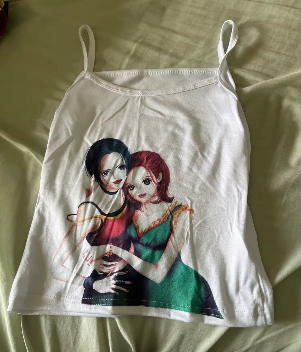 Hot Topic White nana tank top with nana on it Size M / US 6-8 / IT 42-44 - 2 Thumbnail