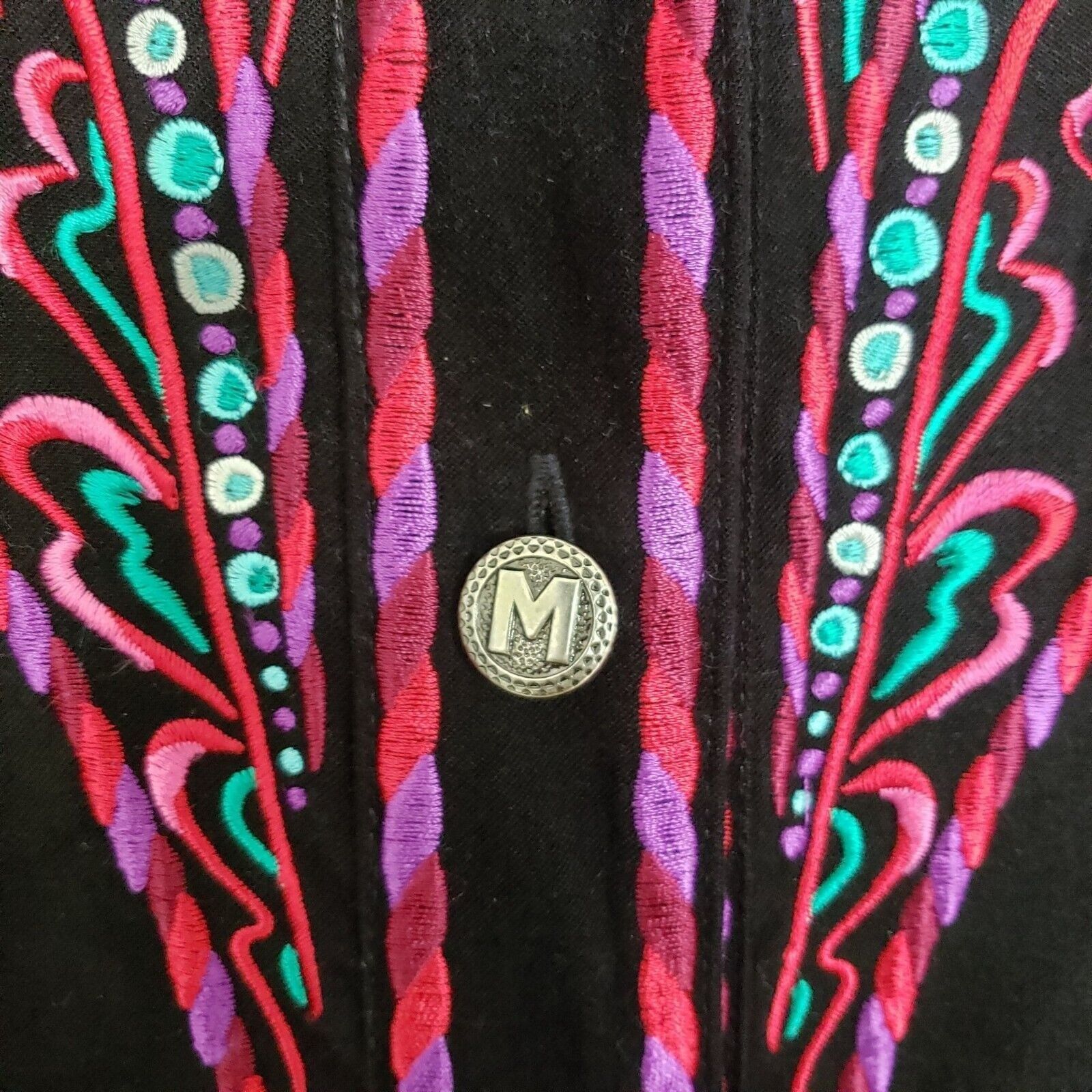 Bob Mackie Bob Mackie Wearable Art Embroidered Shirt Womens Size Small Size S / US 4 / IT 40 - 3 Thumbnail