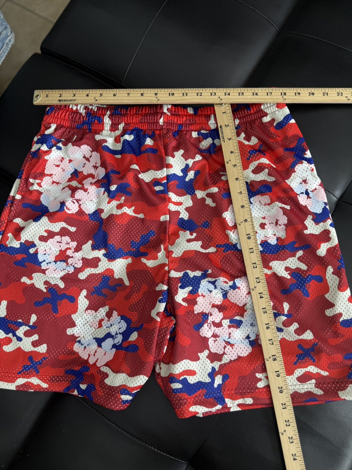 DENIM TEARS Denim Tears Mesh Summer Shorts Red Camo Size XXL (NEW) Size US 38 / EU 54 - 5 Thumbnail