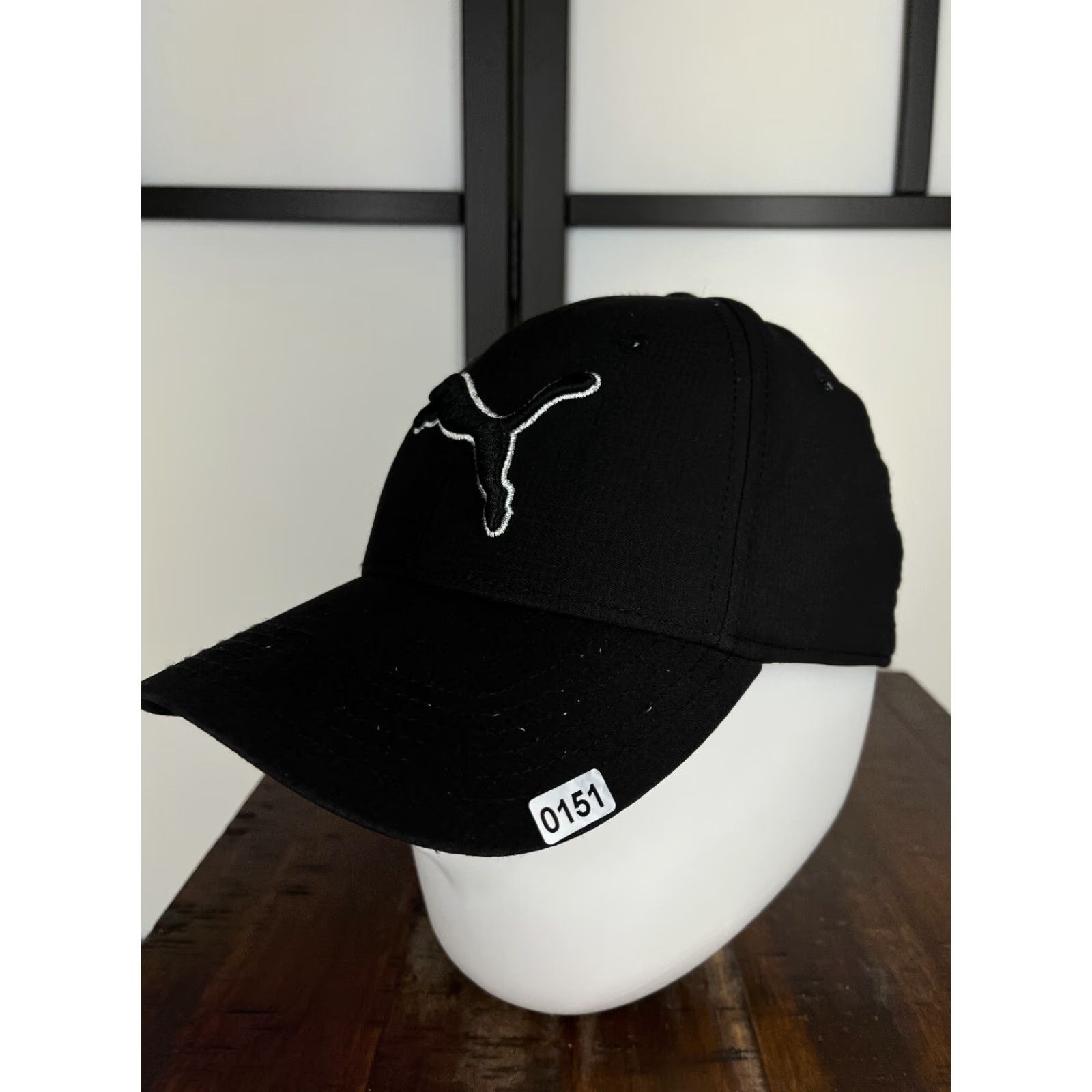 Puma PUMA Hat Cap Fitted Adult Medium Black Embroidered Polyester Spandex Blend Golf Size ONE SIZE - 4 Thumbnail