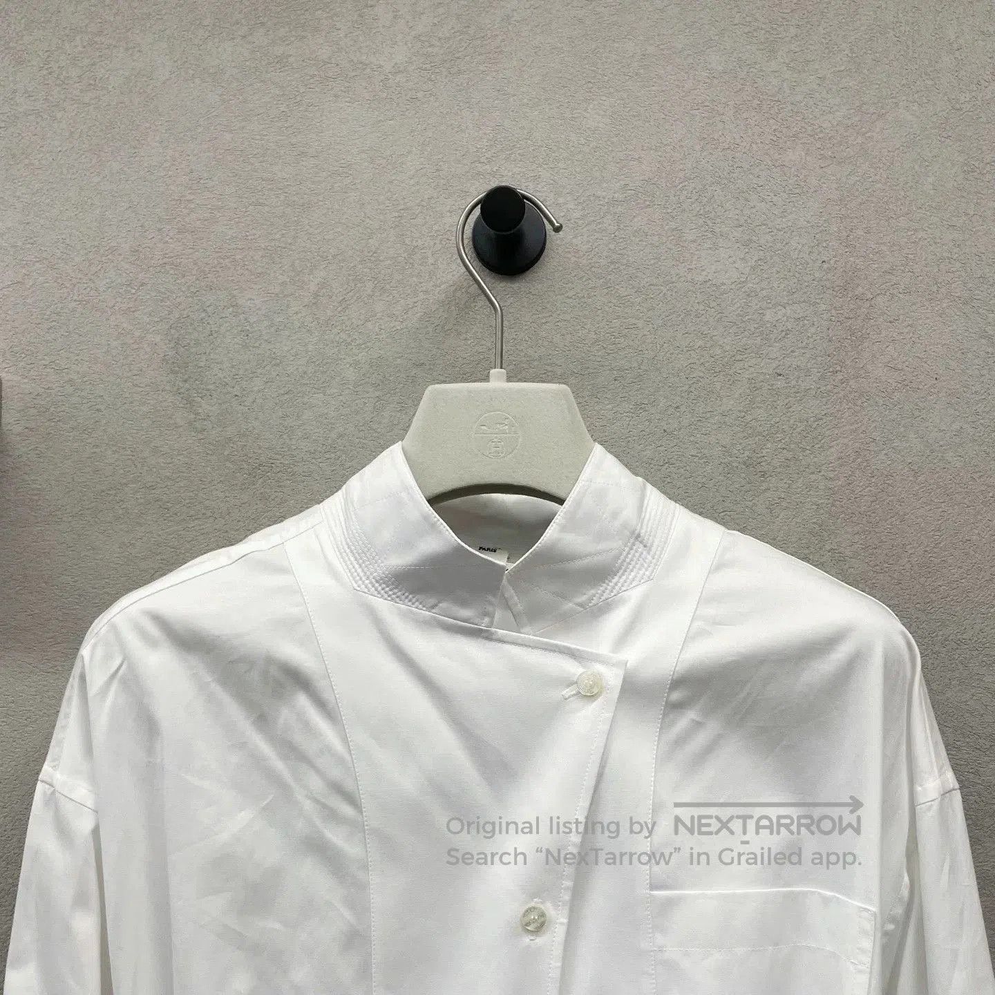 Hermes Hermes White Stand Collar Shirt. Size US S / EU 44-46 / 1 - 5 Thumbnail