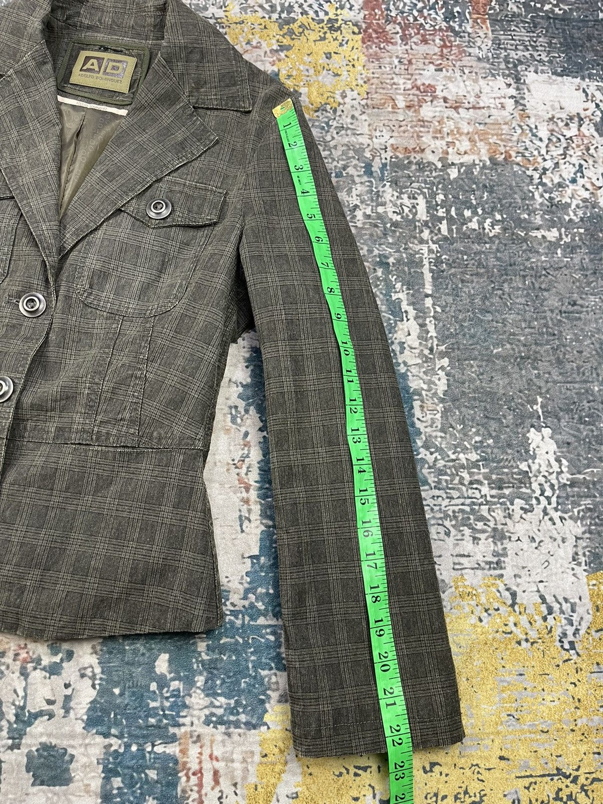 Adolfo Dominguez Adolfo Dominguez Checked Boucle Cut-Out Jackets Size XS / US 0-2 / IT 36-38 - 13 Thumbnail