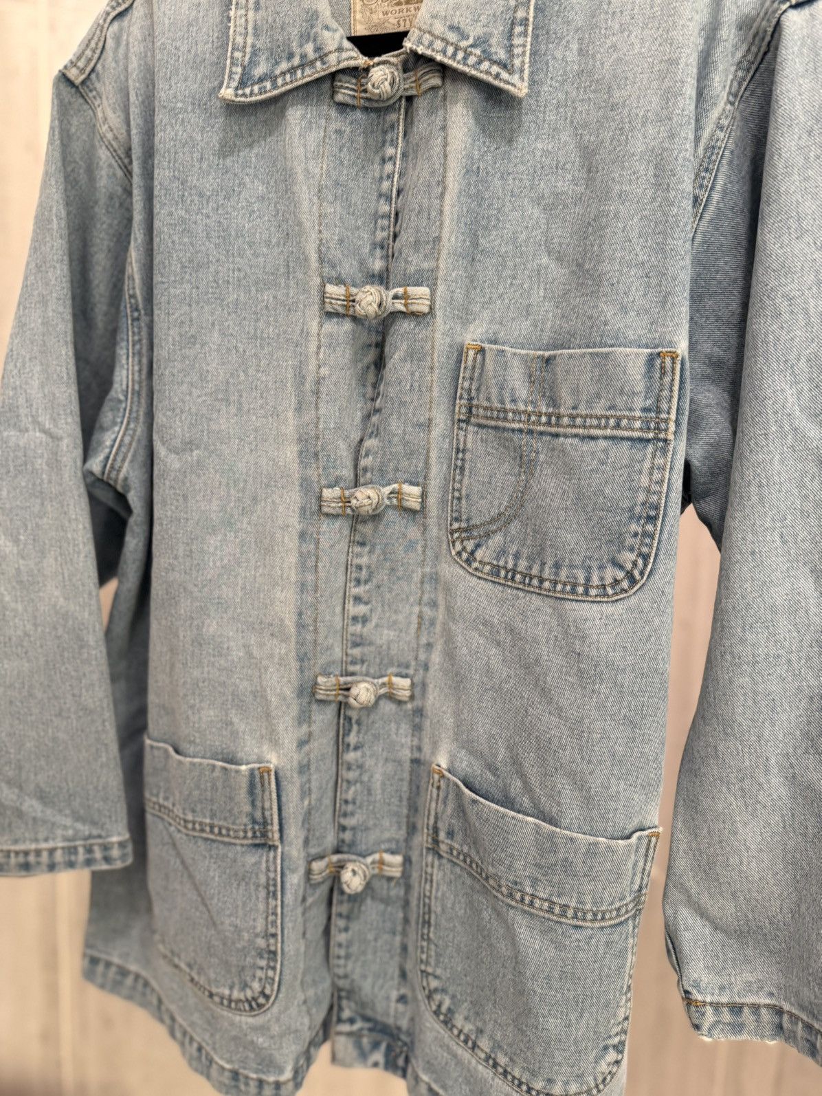 Levi's Vintage Clothing Title: VTG 90s Sosianza Natural Choice Denim Workwear Jacket Size US M / EU 48-50 / 2 - 3 Thumbnail