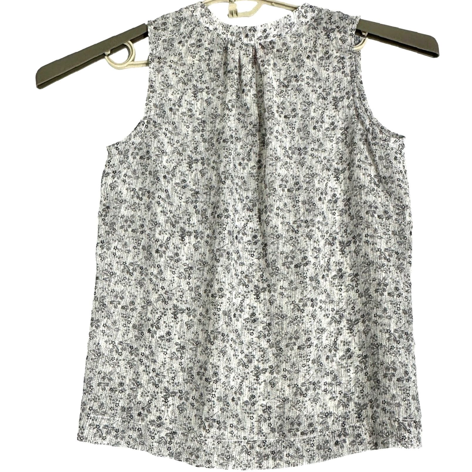 Vince Camuto Vince Camuto Blouse Shirt Sleeveless Gray Floral Pintuck Tank Top Sheer Chiffon Size S Women Hot Pink? Size S / US 4 / IT 40 - 3 Thumbnail