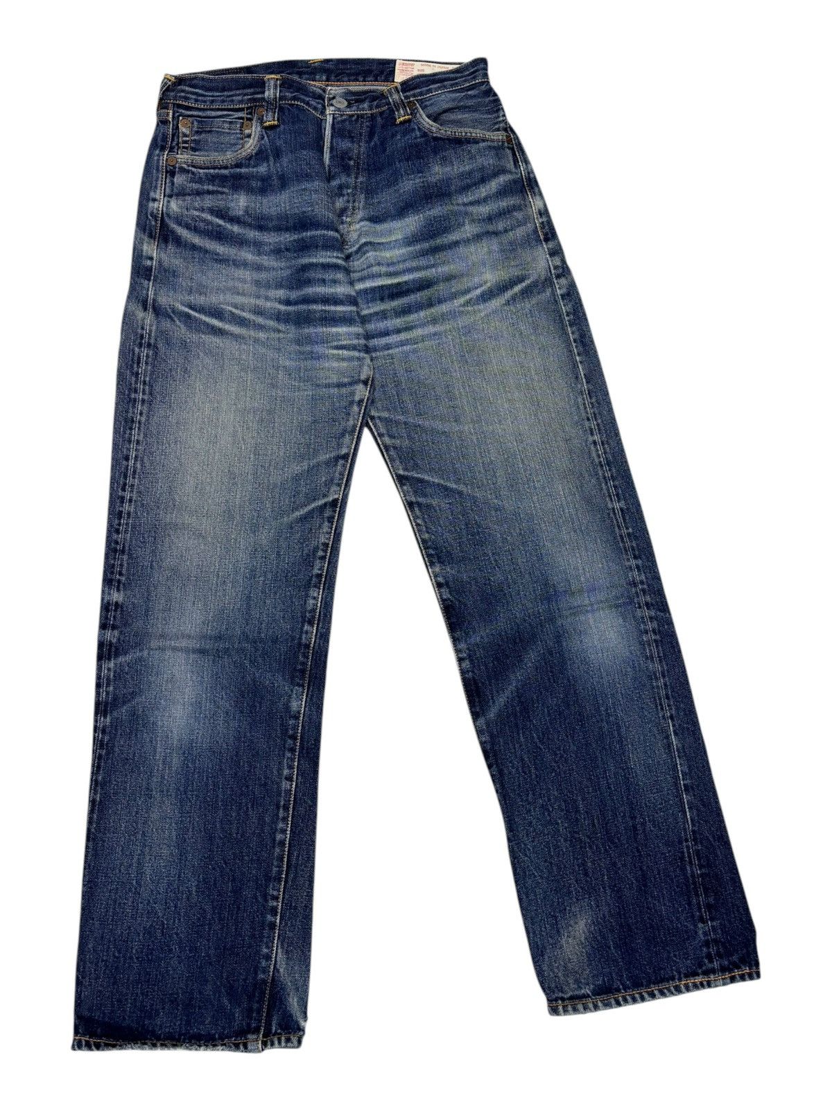 Evisu THRASHED EVISU SELVEDGE CLAWMARK DISTRESSED DENIM JEANS Size US 29 - 6 Thumbnail