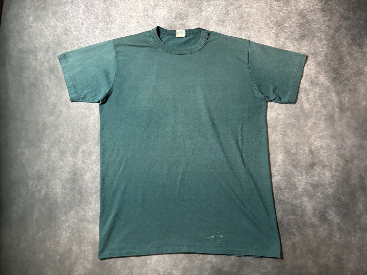 Vintage 80s Vintage Blank Tee Sun Faded Bleach Thrashed 90s Forrest Size US XL / EU 56 / 4 - 11 Thumbnail