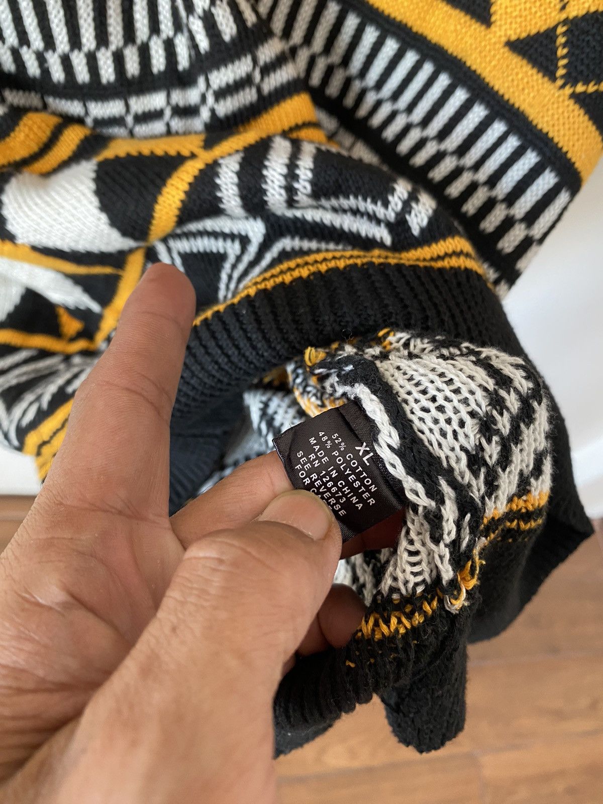 NFL × Vintage Vintage Pittburgh Steelers Knitwear full over Size US XL / EU 56 / 4 - 5 Thumbnail