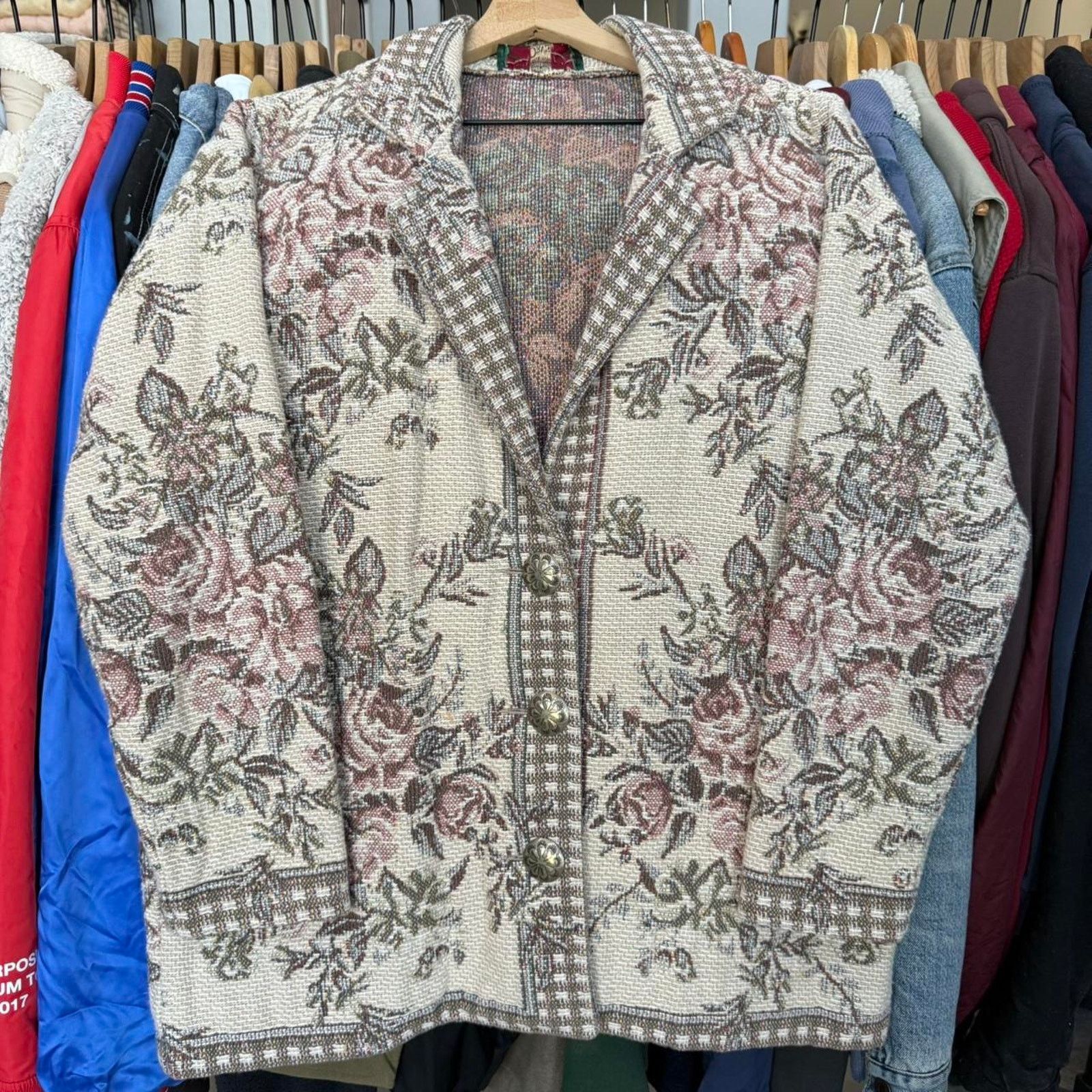 Orvis Vintage 80s Orvis Women's Floral Jacket Size XL / US 12-14 / IT 48-50 - 1 Thumbnail