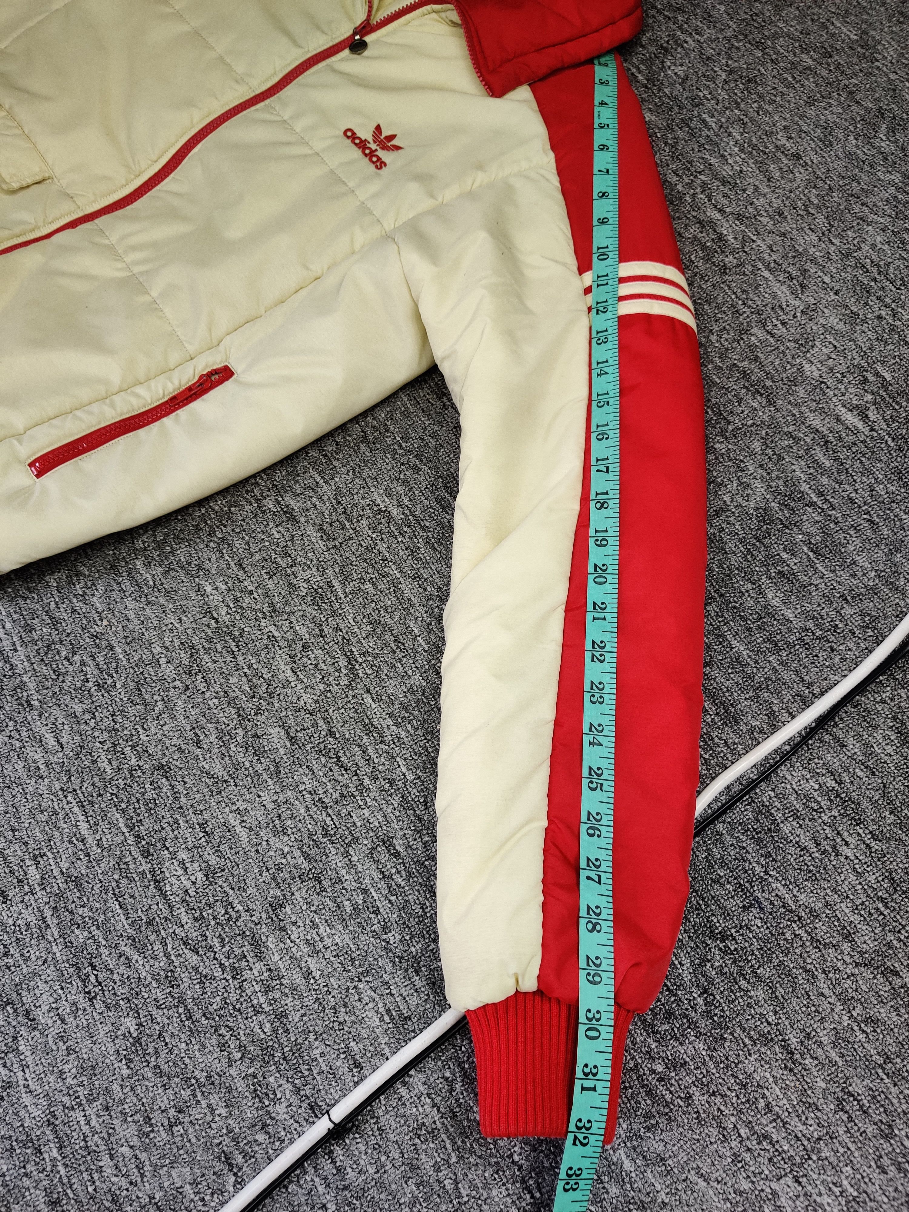 Adidas Vintage 80s Adidas Trefoil Red Puffer Jacket Size US L / EU 52-54 / 3 - 19 Thumbnail