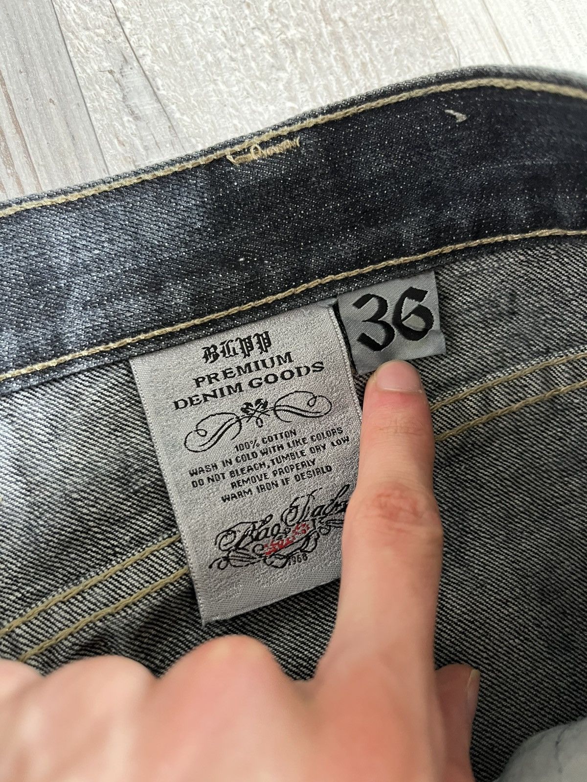 Vintage Black Label skull denim Size US 34 / EU 50 - 5 Thumbnail