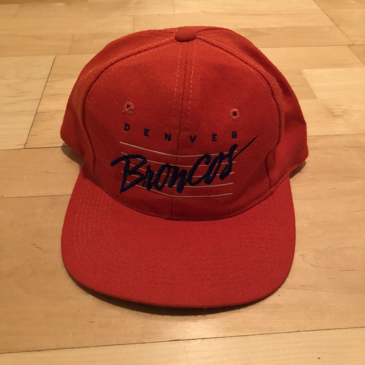 image of Drew Pearson x Nfl Vintage Denver Broncos Wool Snapback in Orange, Men's