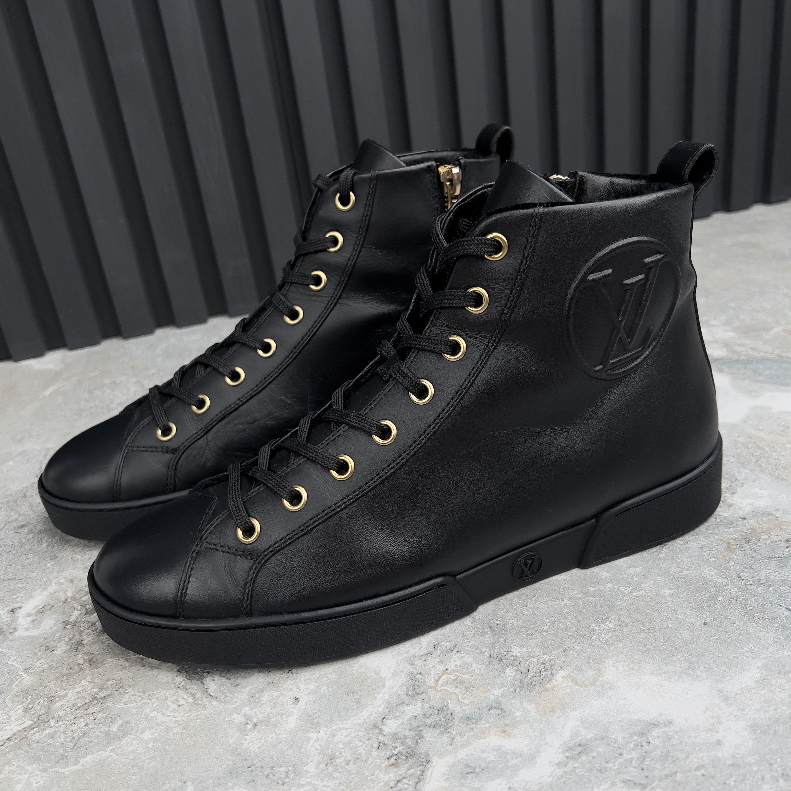 Louis Vuitton Louis Vuitton Stellar LV Fur Sneakers Boots Leather Size US 8 / IT 38 - 1 Thumbnail