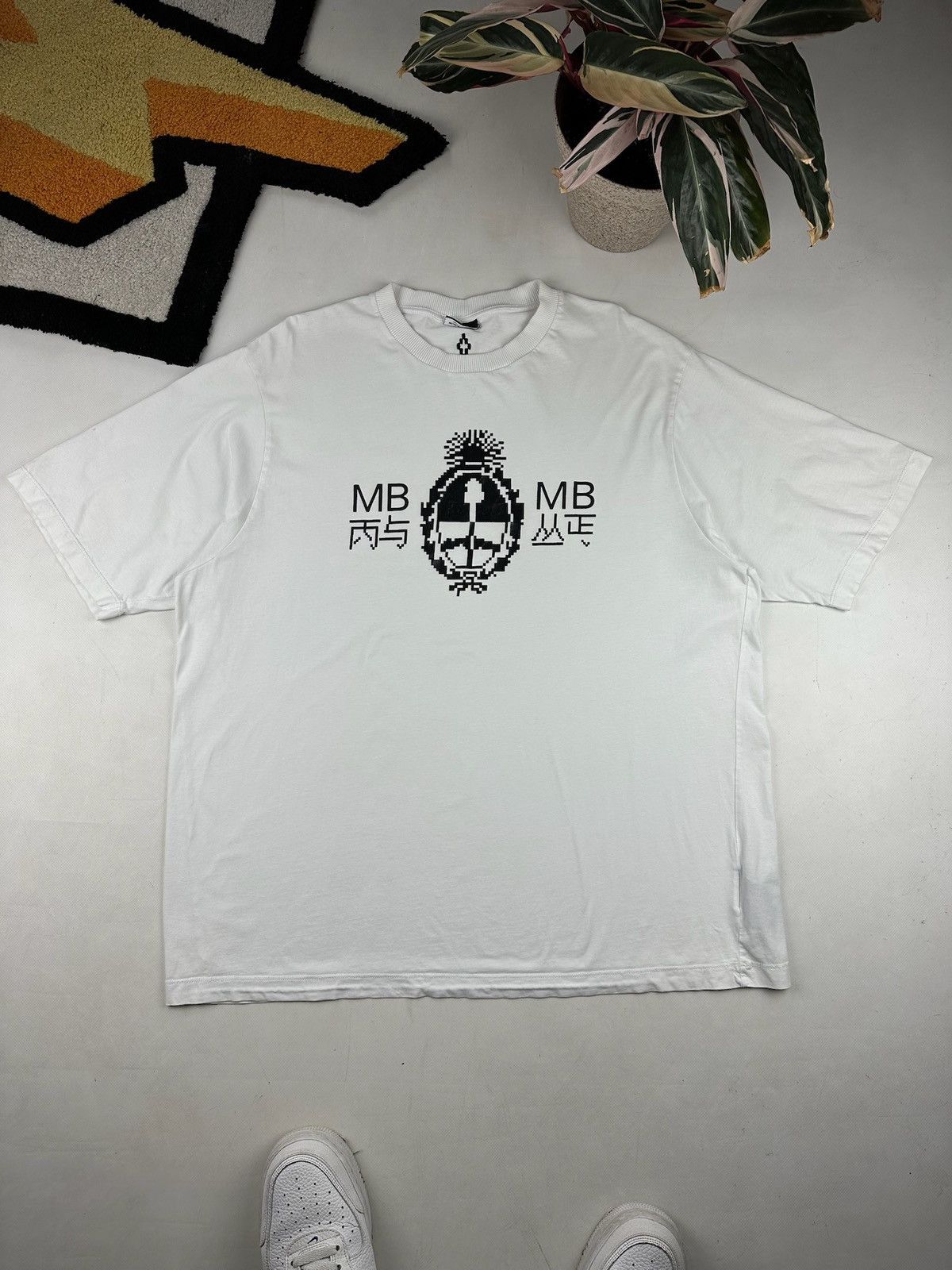 Marcelo Burlon MARCELO BURLON White Tees Valentin Bird Wings Size US XL / EU 56 / 4 - 2 Thumbnail