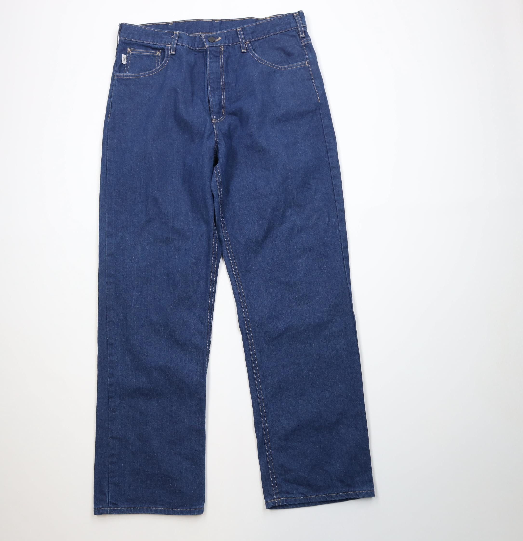 Carhartt Carhartt FR Resistant Workwear Wide Leg Denim Jeans USA Size US 36 / EU 52 - 1 Thumbnail
