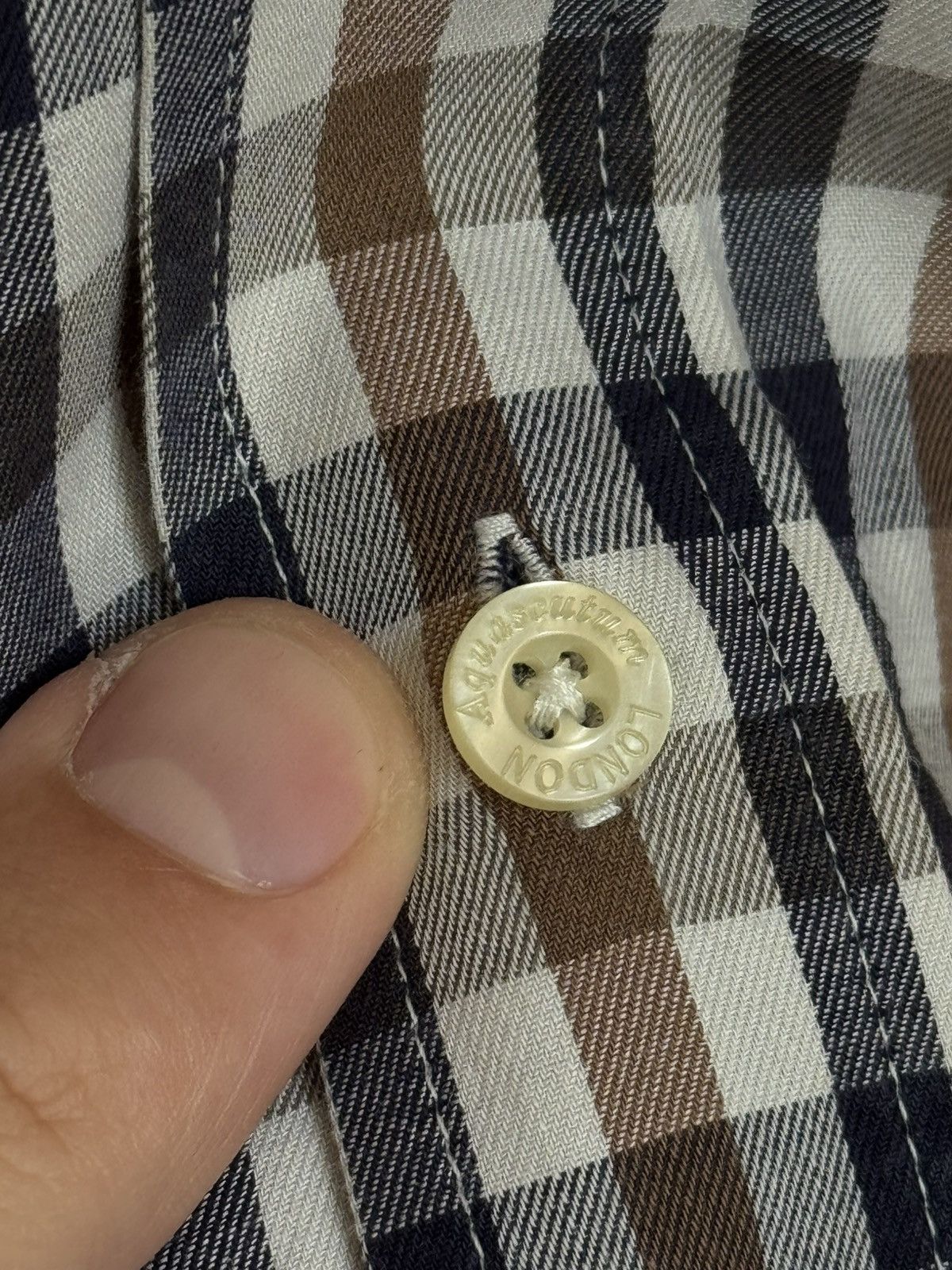 Aquascutum Aquascutum Brown House Check Shirt Long Sleeve Button Down Size US M / EU 48-50 / 2 - 3 Thumbnail