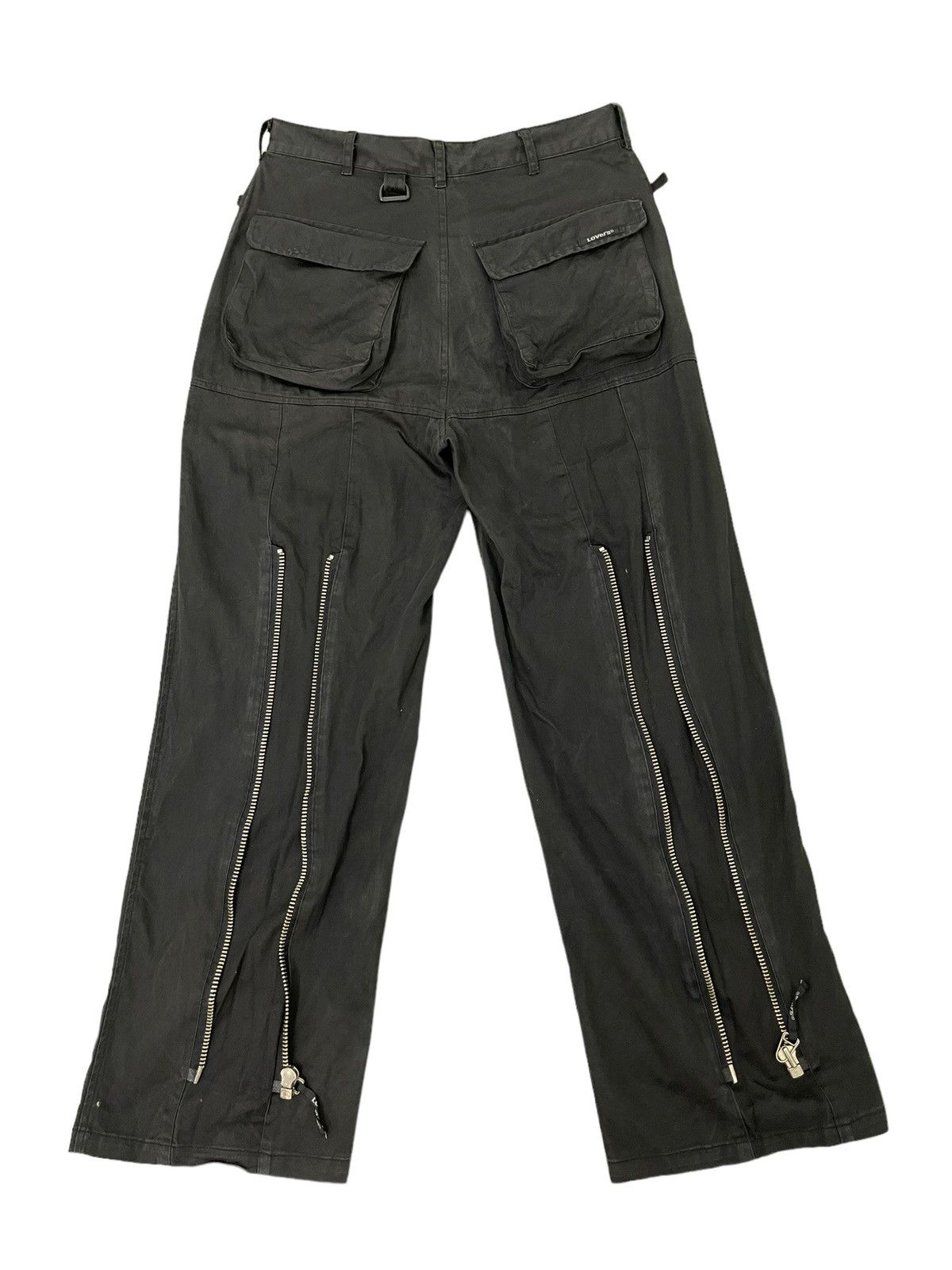 Japanese Brand Wide Leg Baggy Pant Super Lovers Japan 6🟦6 Size US 31 - 1 Thumbnail