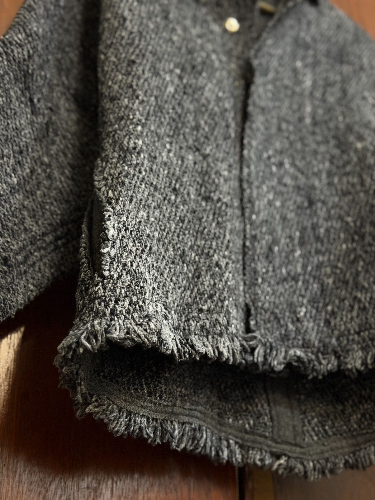 Yohji Yamamoto Y’s Yohji Yamamoto Distressed Batwing Wool Knit Jacket Size US M / EU 48-50 / 2 - 5 Thumbnail