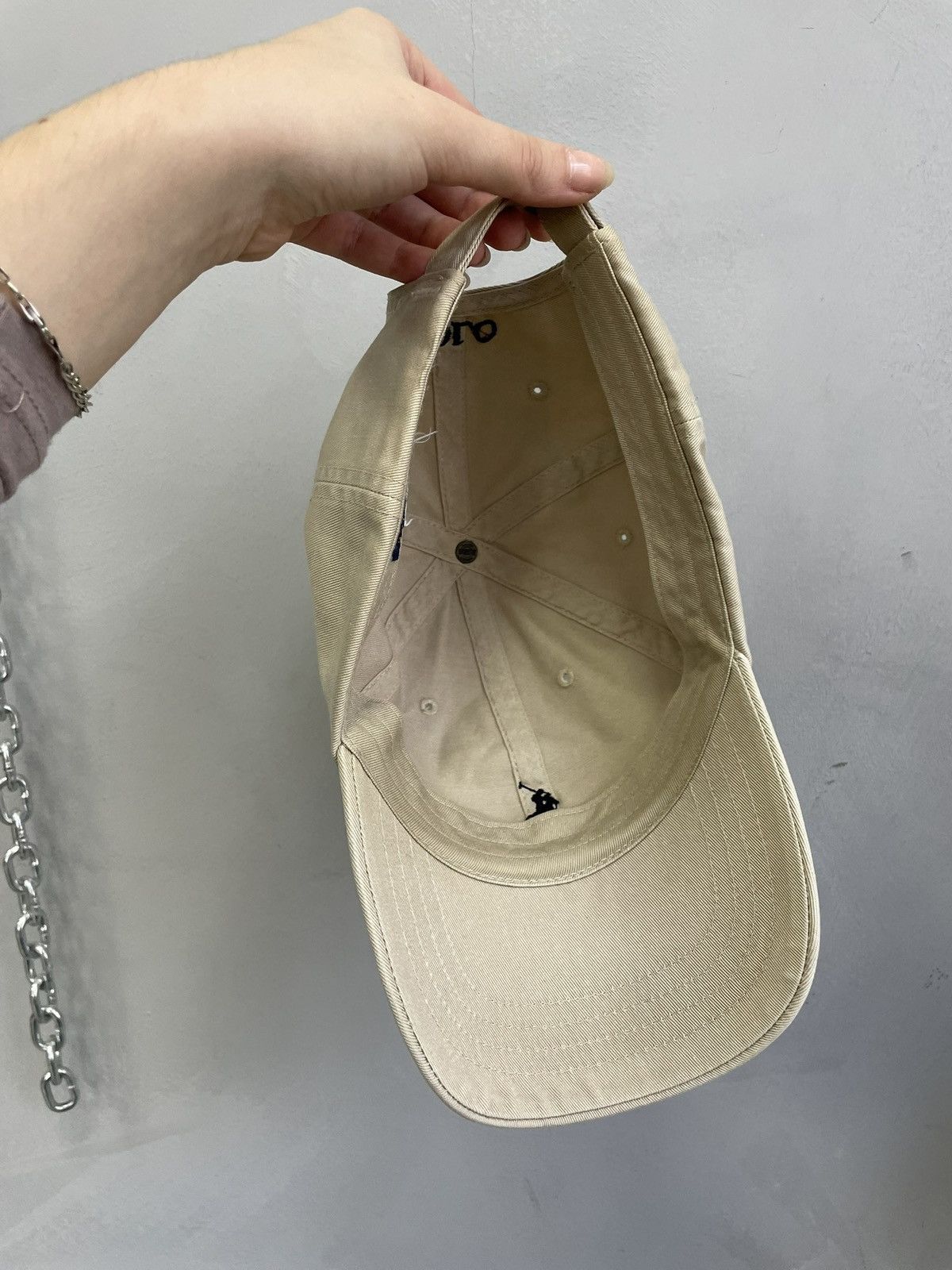 Polo Ralph Lauren Polo Ralph Lauren Beige Classic Logo Cap y2k Size ONE SIZE - 10 Thumbnail