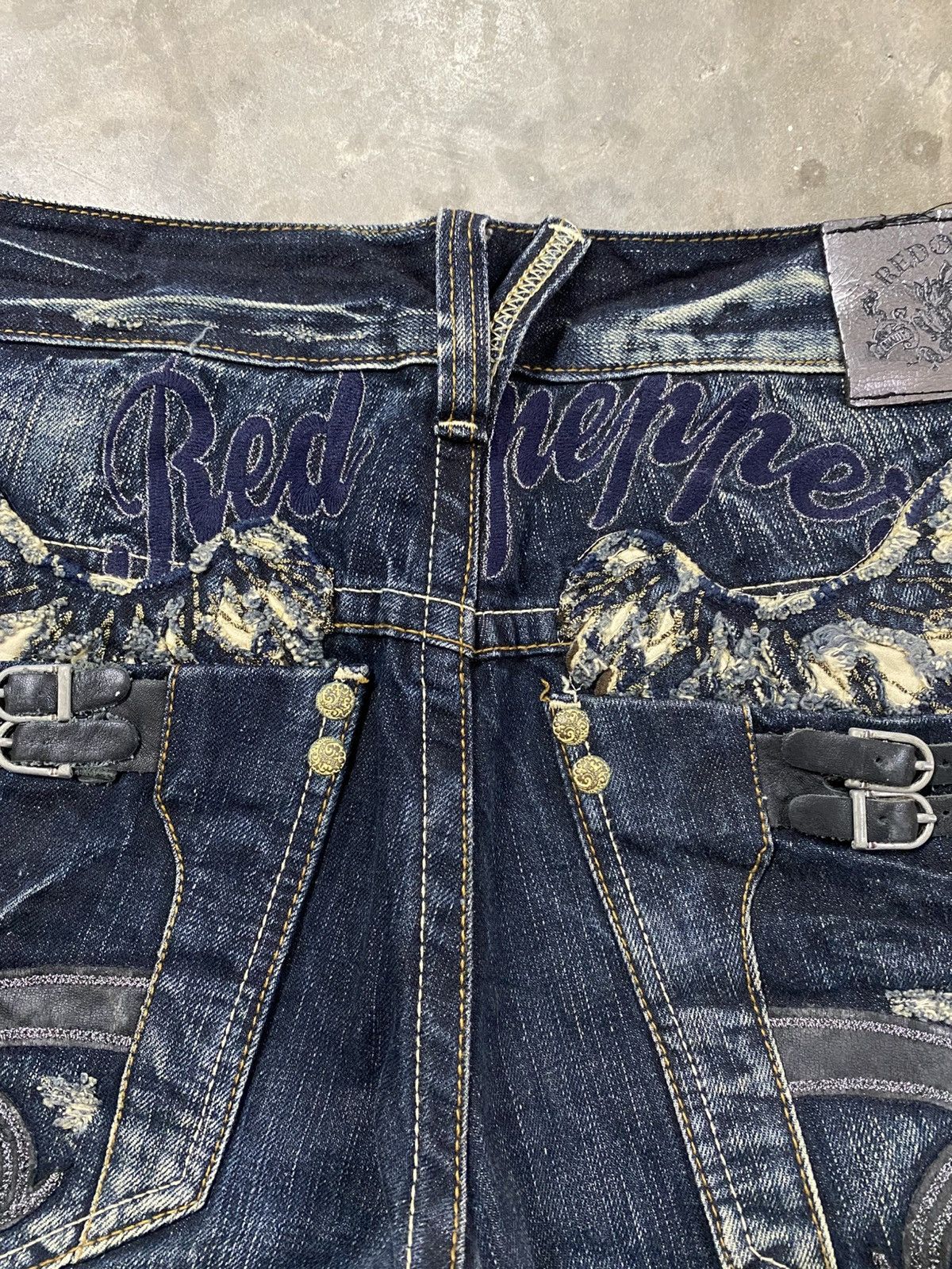 Hysteric Glamour × Le Grande Bleu (L.G.B.) × Tornado Mart Jeans Japanese Red Pepper Claws Distressed Denim @219 Size US 30 / EU 46 - 4 Thumbnail