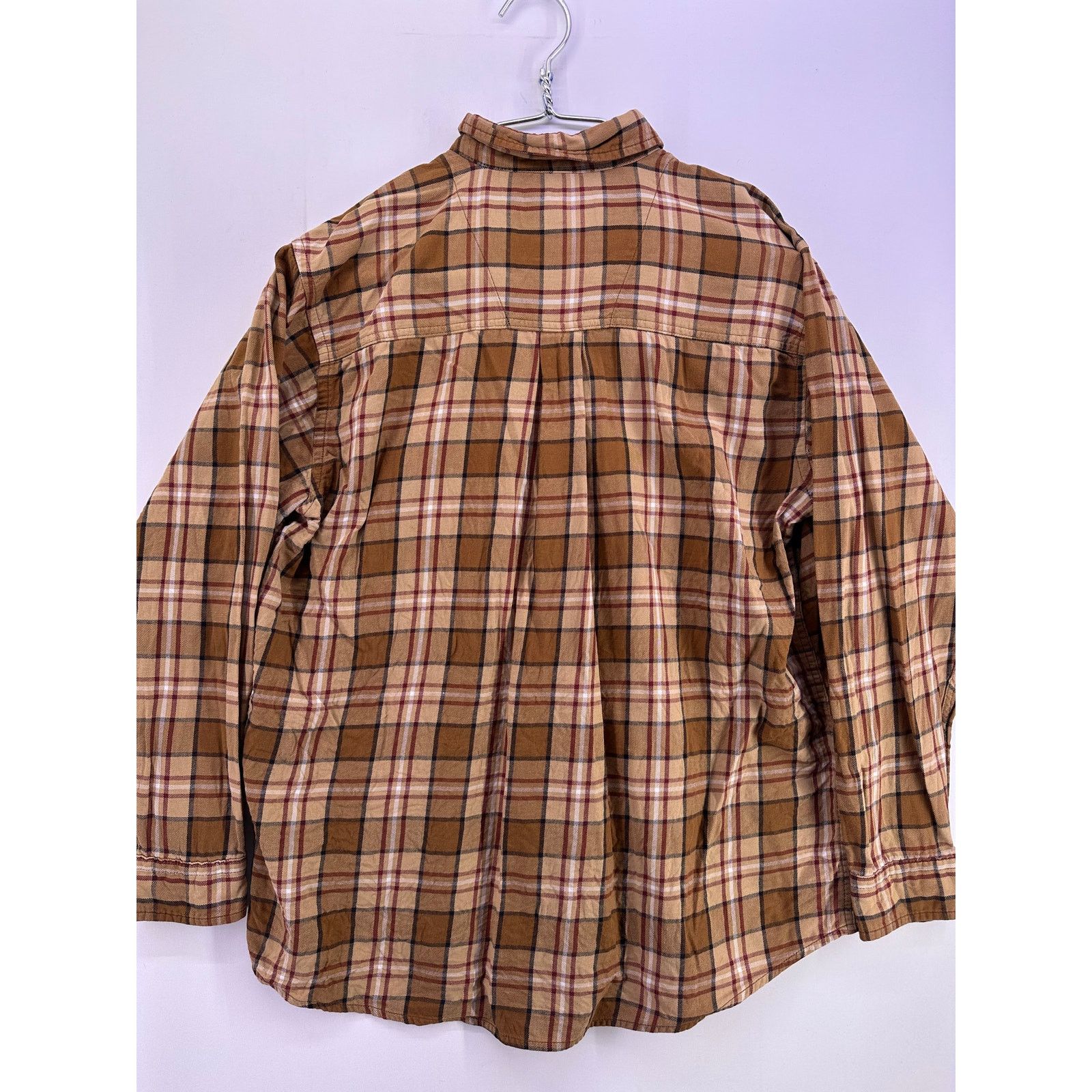 Wrangler Wrangler Rugged Wear Brown Flannel Button Down Work Wear Size US L / EU 52-54 / 3 - 7 Thumbnail