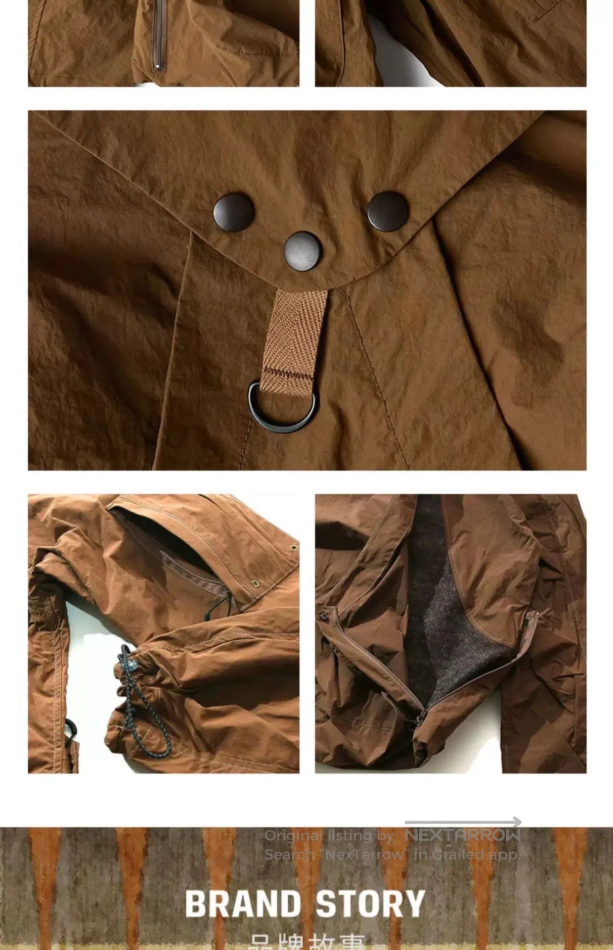 Norbit Retro Outdoor Camping Jacket for Autumn Winter. Size US L / EU 52-54 / 3 - 6 Thumbnail