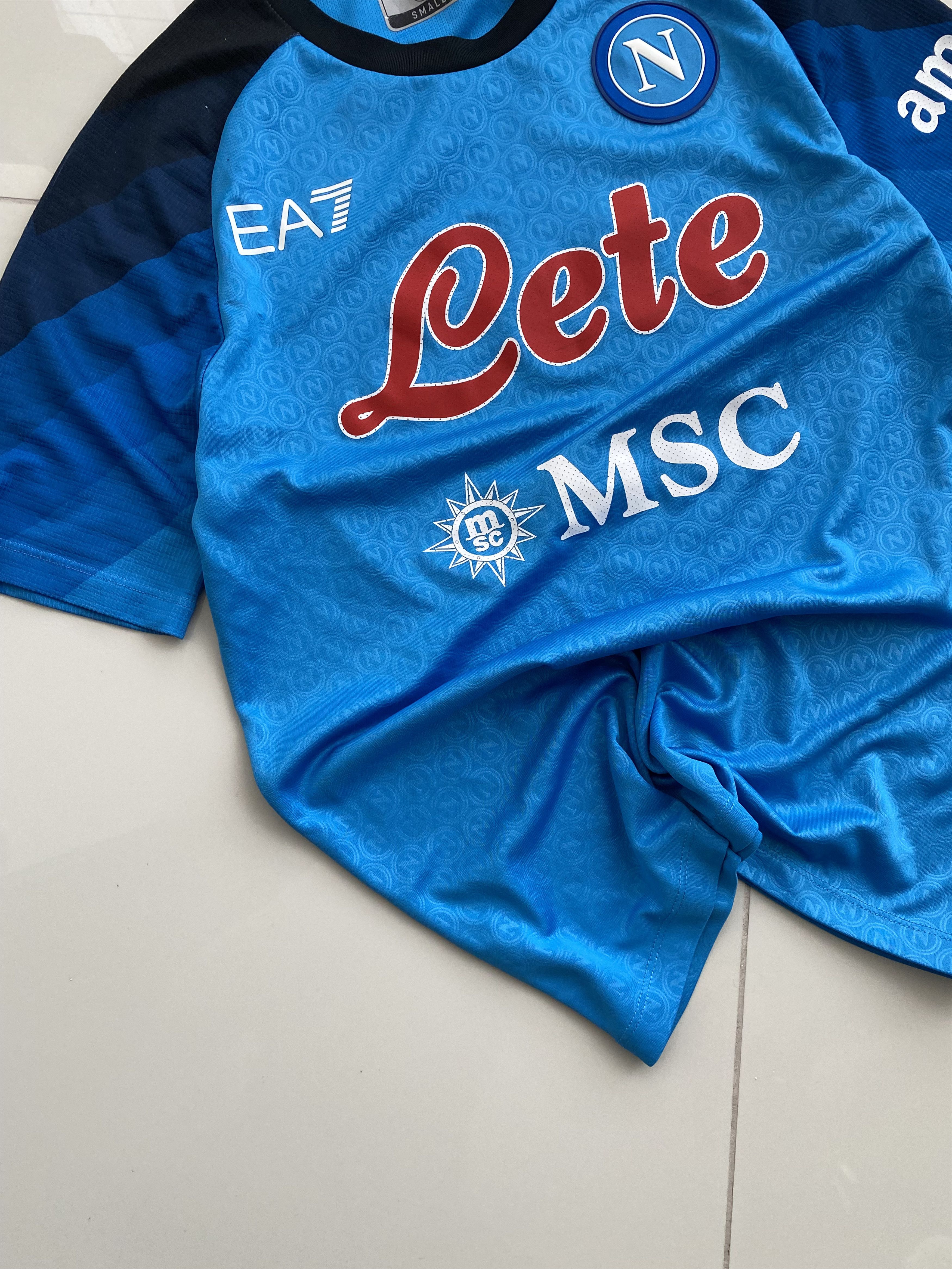 Emporio Armani Napoli EA7 Armani 2022 2023 home football soccer jersey Size US S / EU 44-46 / 1 - 3 Thumbnail