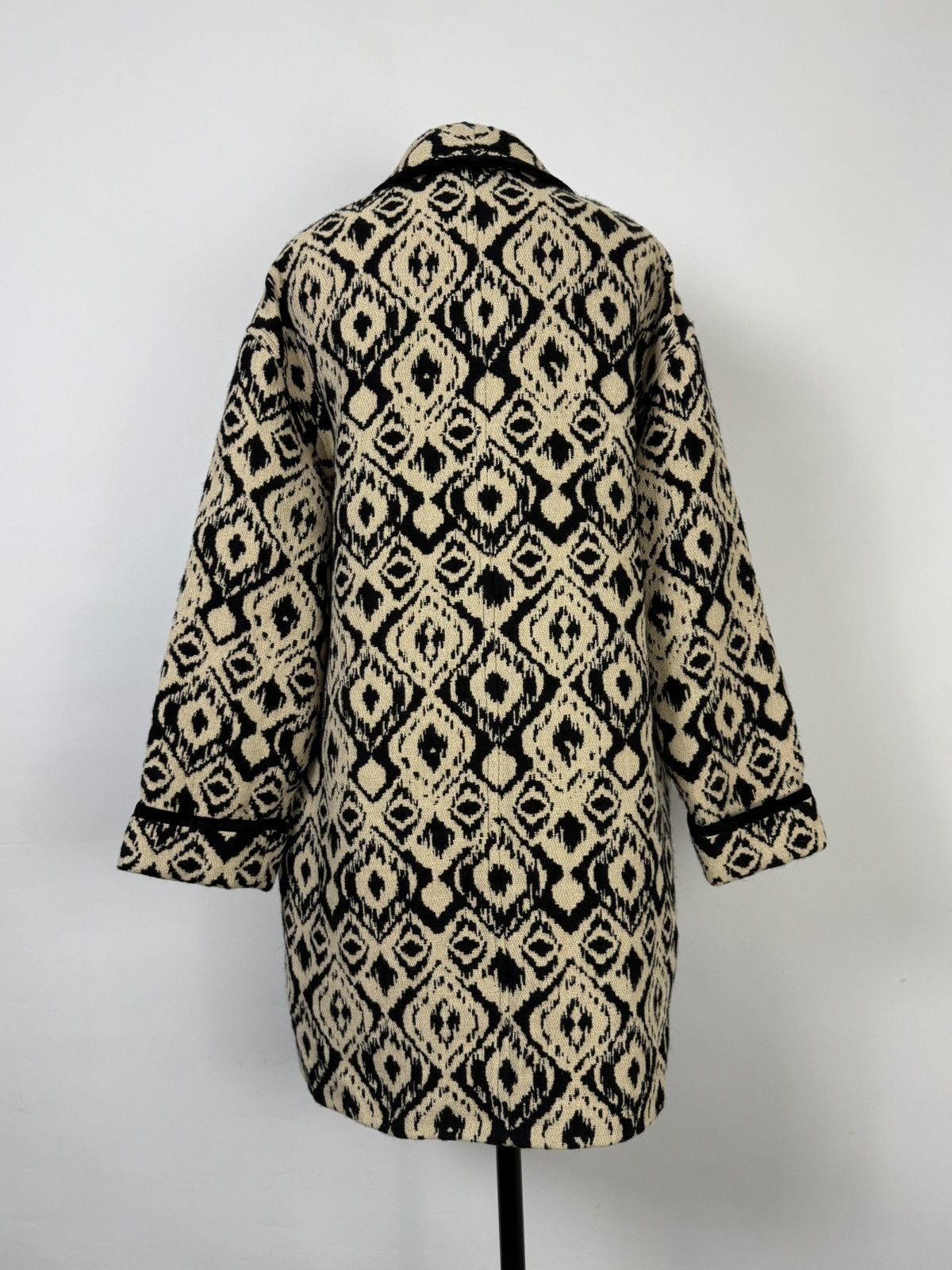Sezane Sezane Henri Jacquard Ethnique Oversize Pocket Coat Jacket Size S / US 4 / IT 40 - 6 Thumbnail