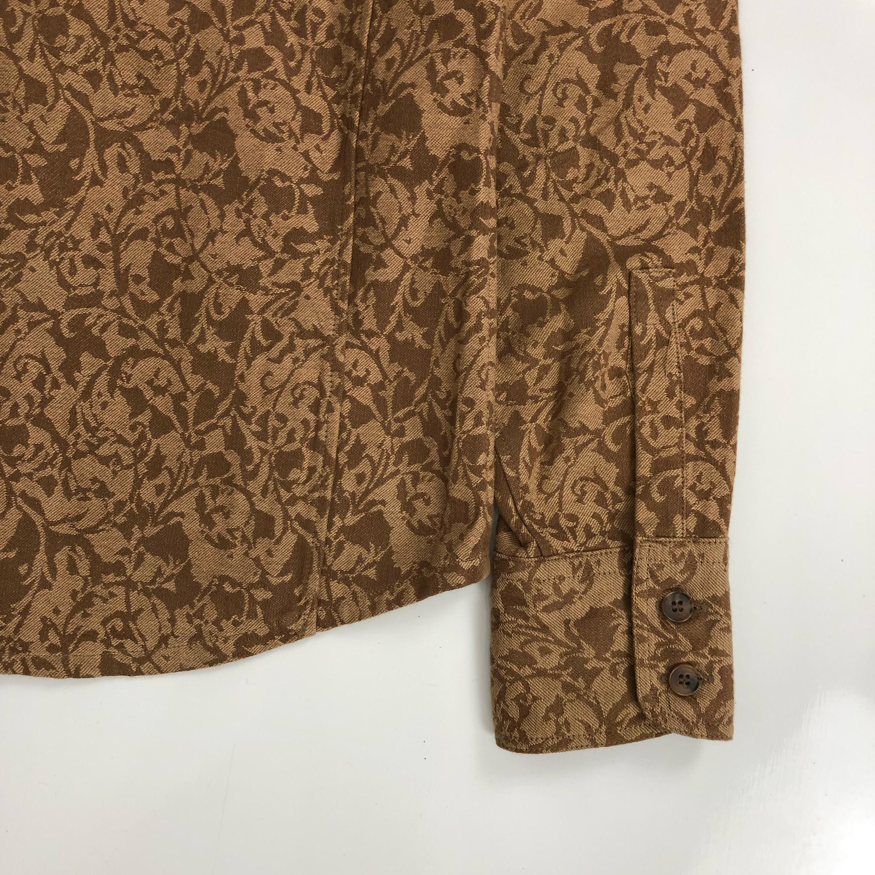 Issey Miyake Vtg Tete Homme Issey Miyake Double Pocket Floral Shirt Size US M / EU 48-50 / 2 - 4 Thumbnail