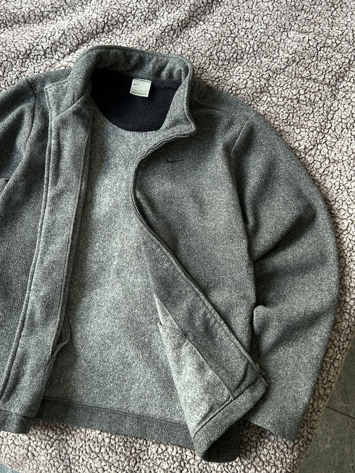Nike Vintage fleece Nike swoosh zip sweatshirt small Size US S / EU 44-46 / 1 - 5 Thumbnail