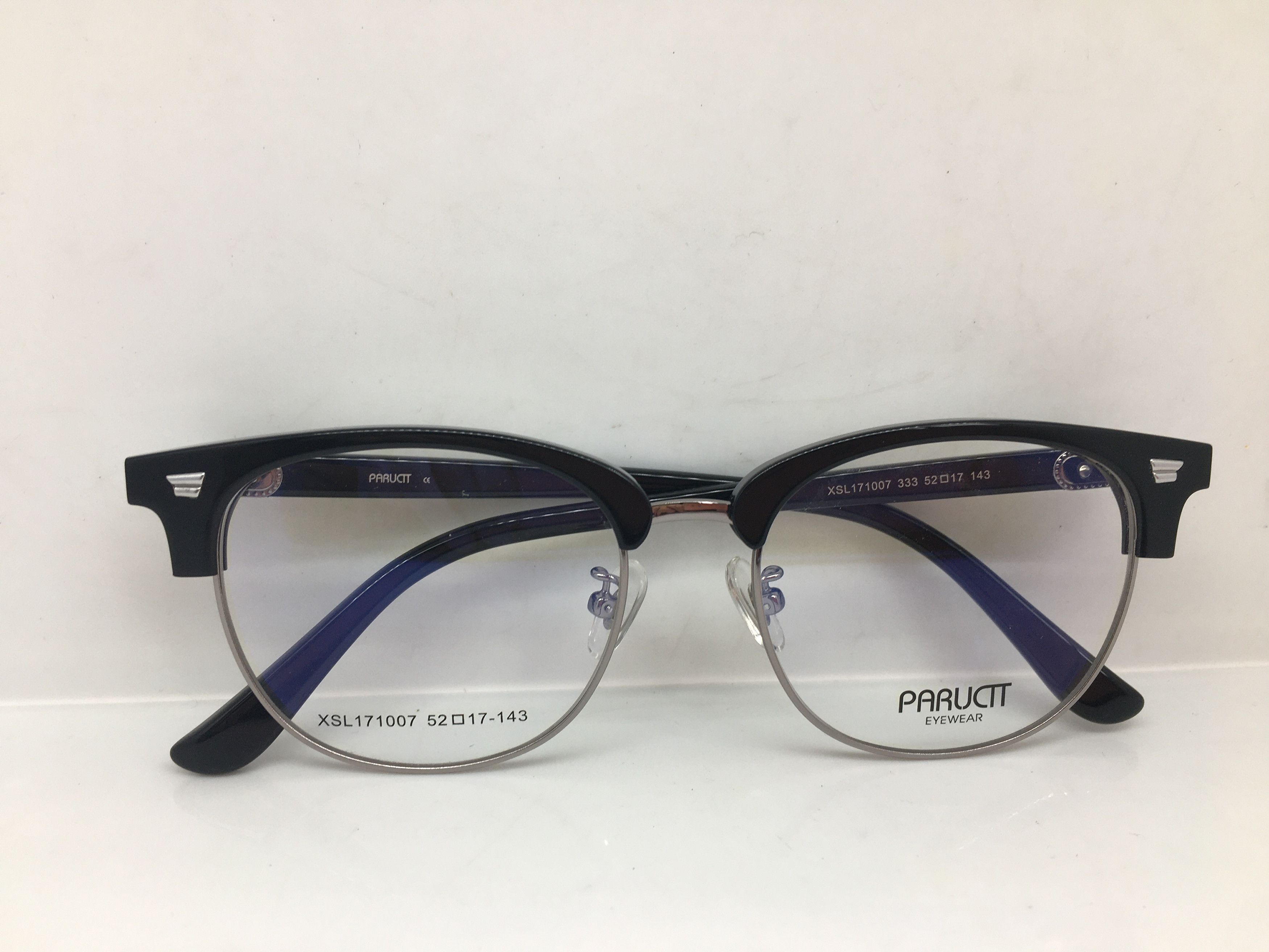 Other Paructt Black Silver Malcolm X Eyeglasses Frame Size ONE SIZE - 6 Thumbnail