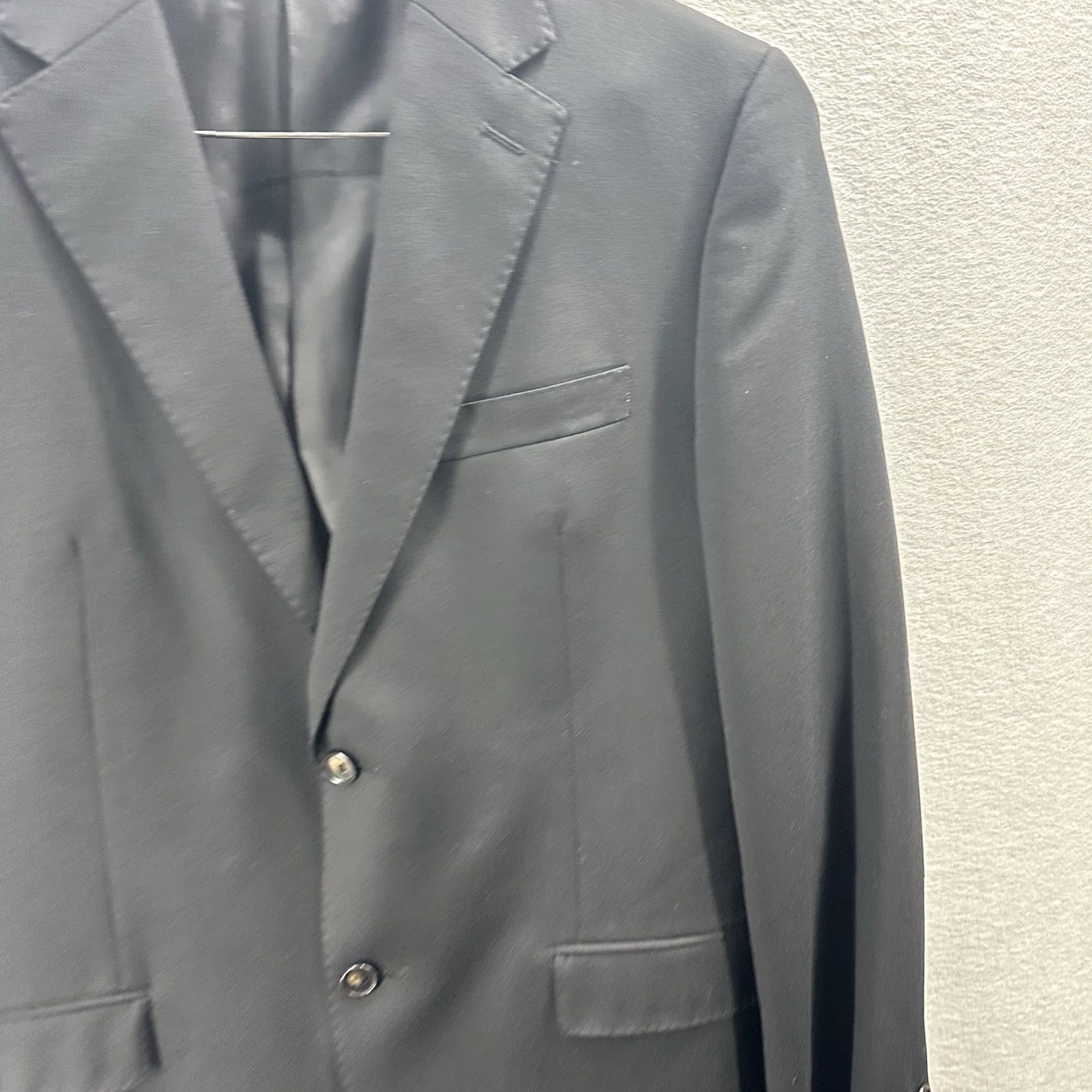 Ralph Lauren Lauren Ralph Lauren Tuxedo Blazer Mens 40 Regular Wool Black Notch Lapel 2-Button Satin Trim Wedding Formal Outdoor Clothing Size 40R - 4 Thumbnail
