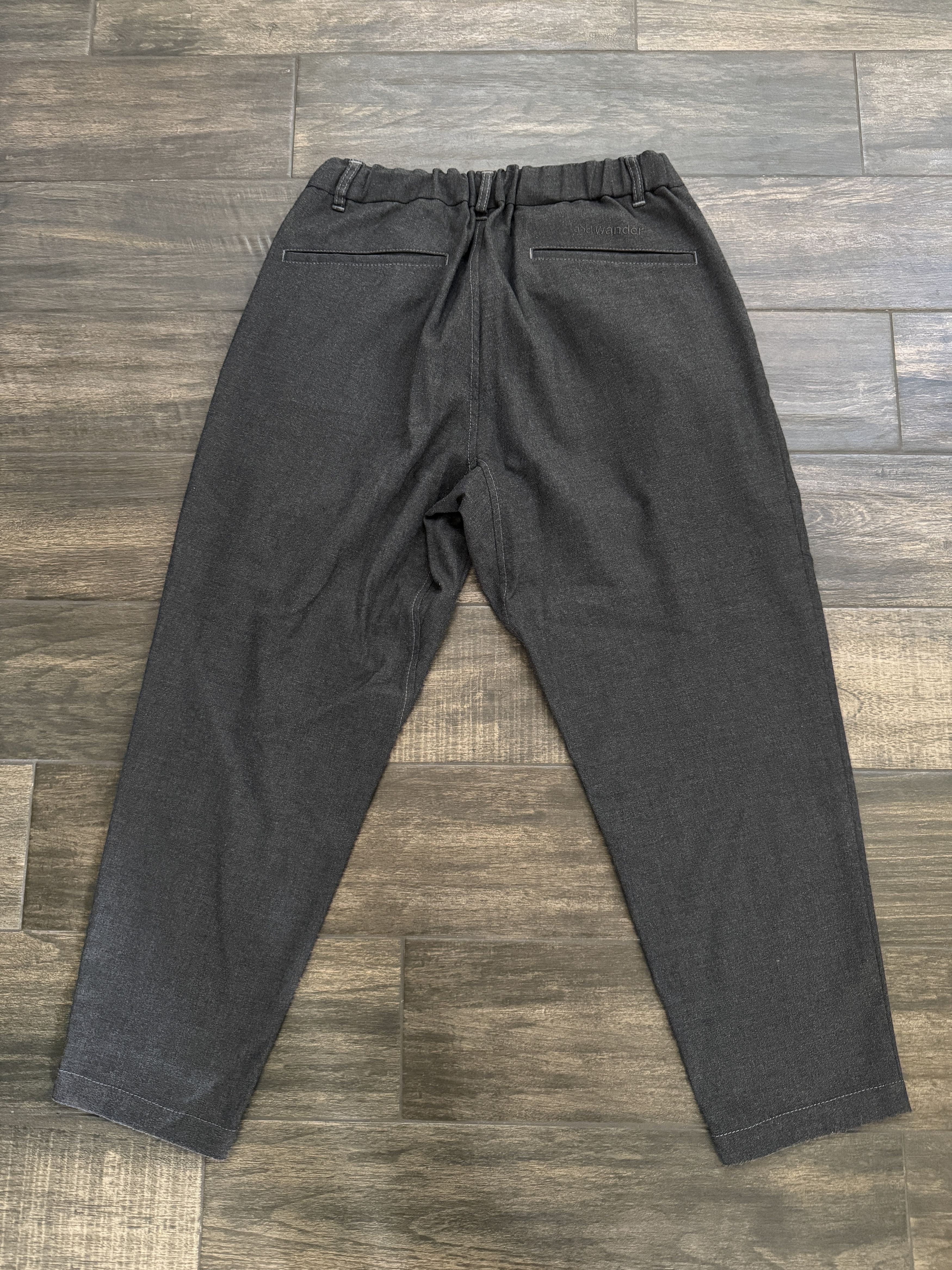 And Wander and wander Serge Tailored Tapered Pants Poly Rayon Gray Size US 32 / EU 48 - 3 Thumbnail
