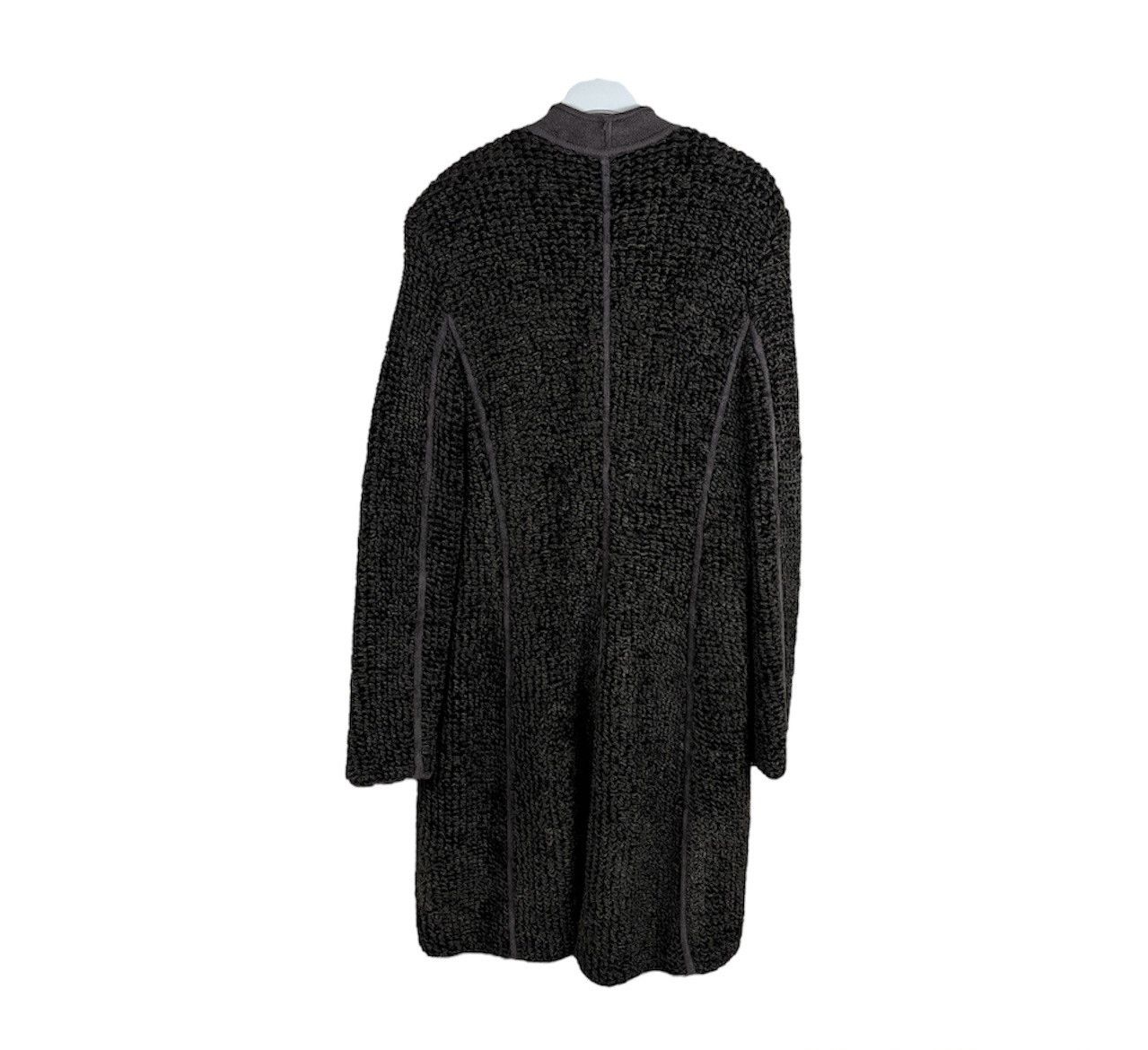 Armani × Designer × Giorgio Armani Giorgio Armani long velvet zip cardigan sweater coat jacket Size XL / US 12-14 / IT 48-50 - 2 Thumbnail