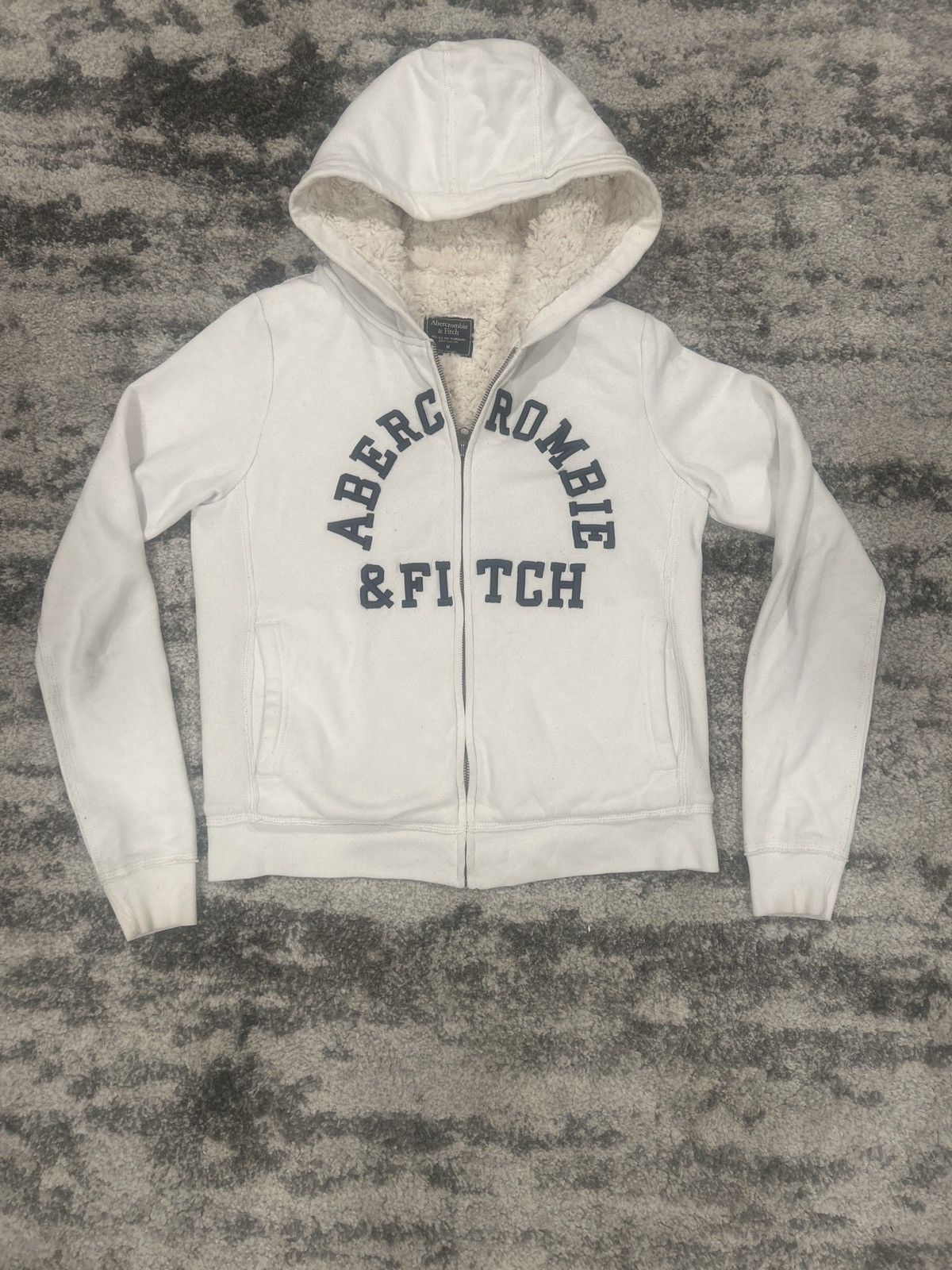 Abercrombie & Fitch Fur If six was nine zip hoodie