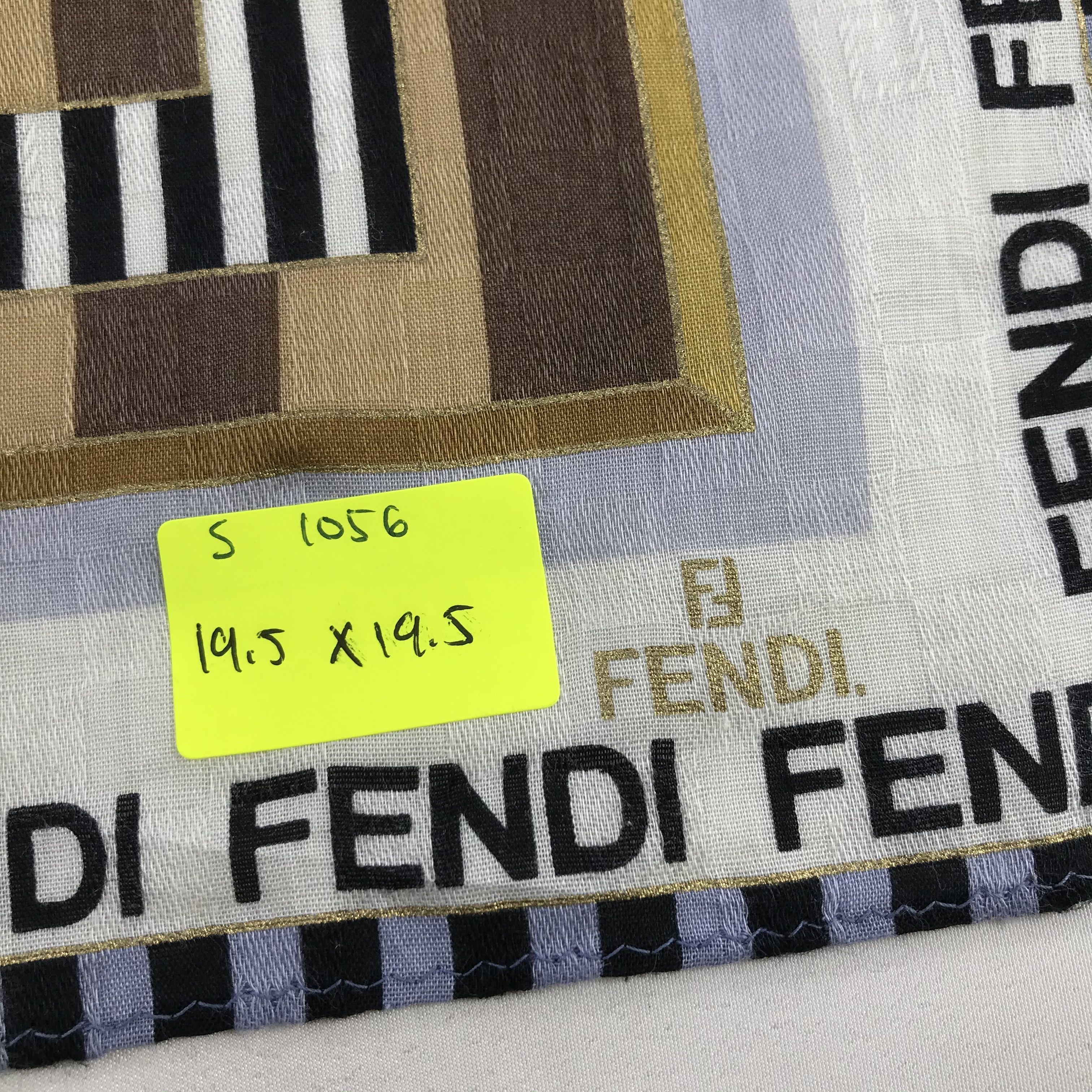 Vintage Vintage Fendi Bandana / Handkerchief / Neckerchief - S1056 Size ONE SIZE - 5 Thumbnail