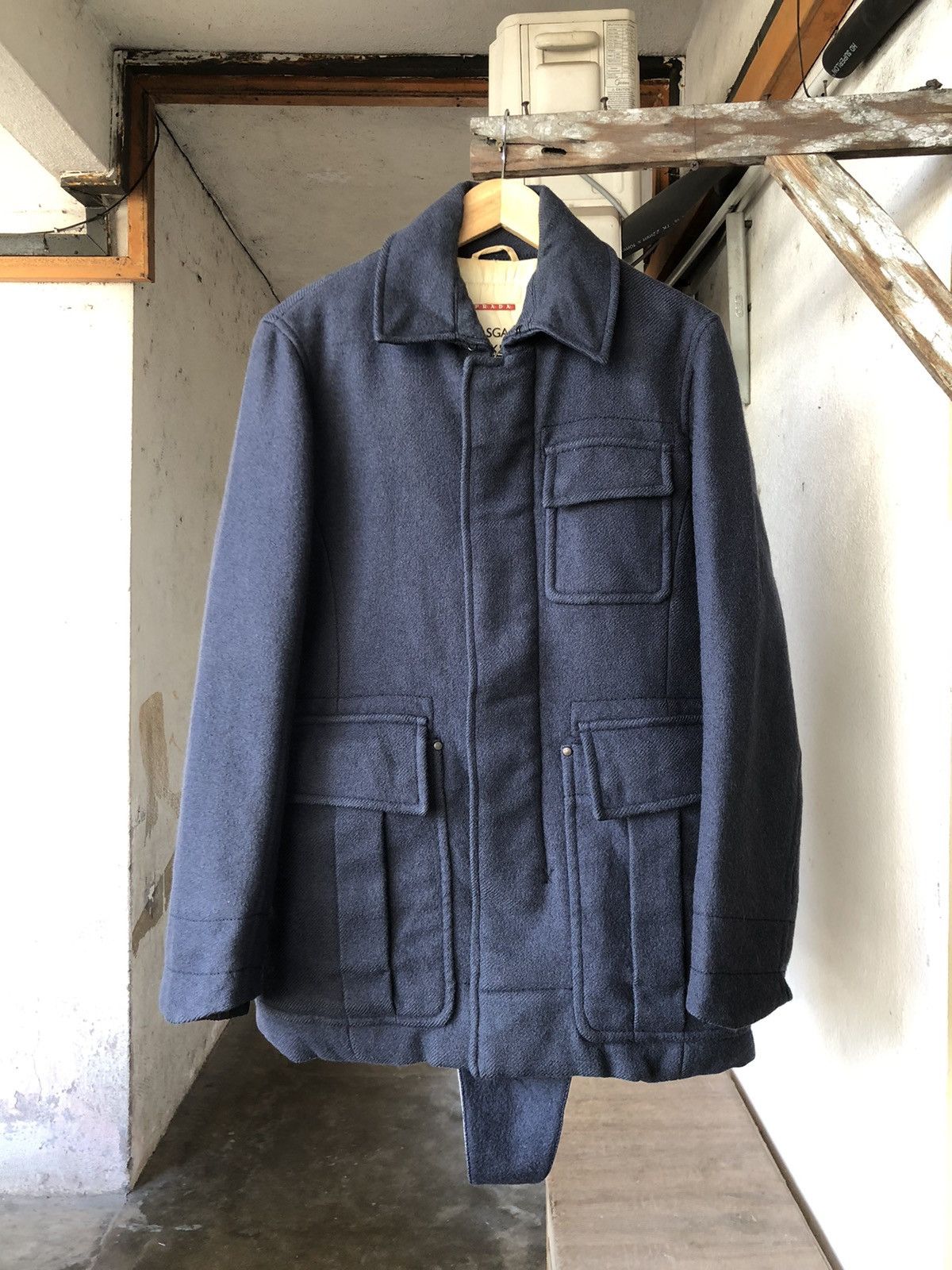 Prada Vintage 90s Prada Wool Jacket Size US S / EU 44-46 / 1 - 3 Thumbnail