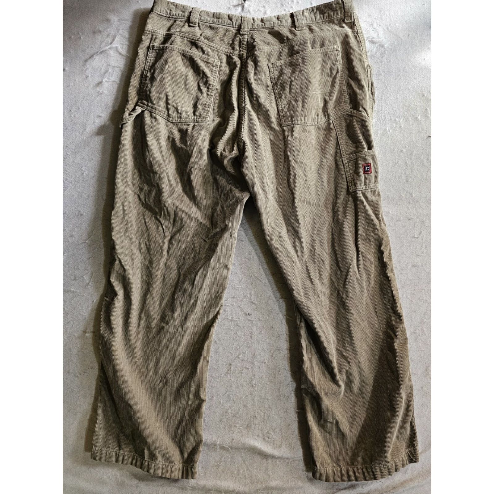 Chaps VINTAGE Chaps Ralph Lauren Baggy Corduroy Dress Pants Men's 40x32 Khaki 90s Preppy Retro Dress Pants Mens Size US 40 / EU 56 - 7 Thumbnail