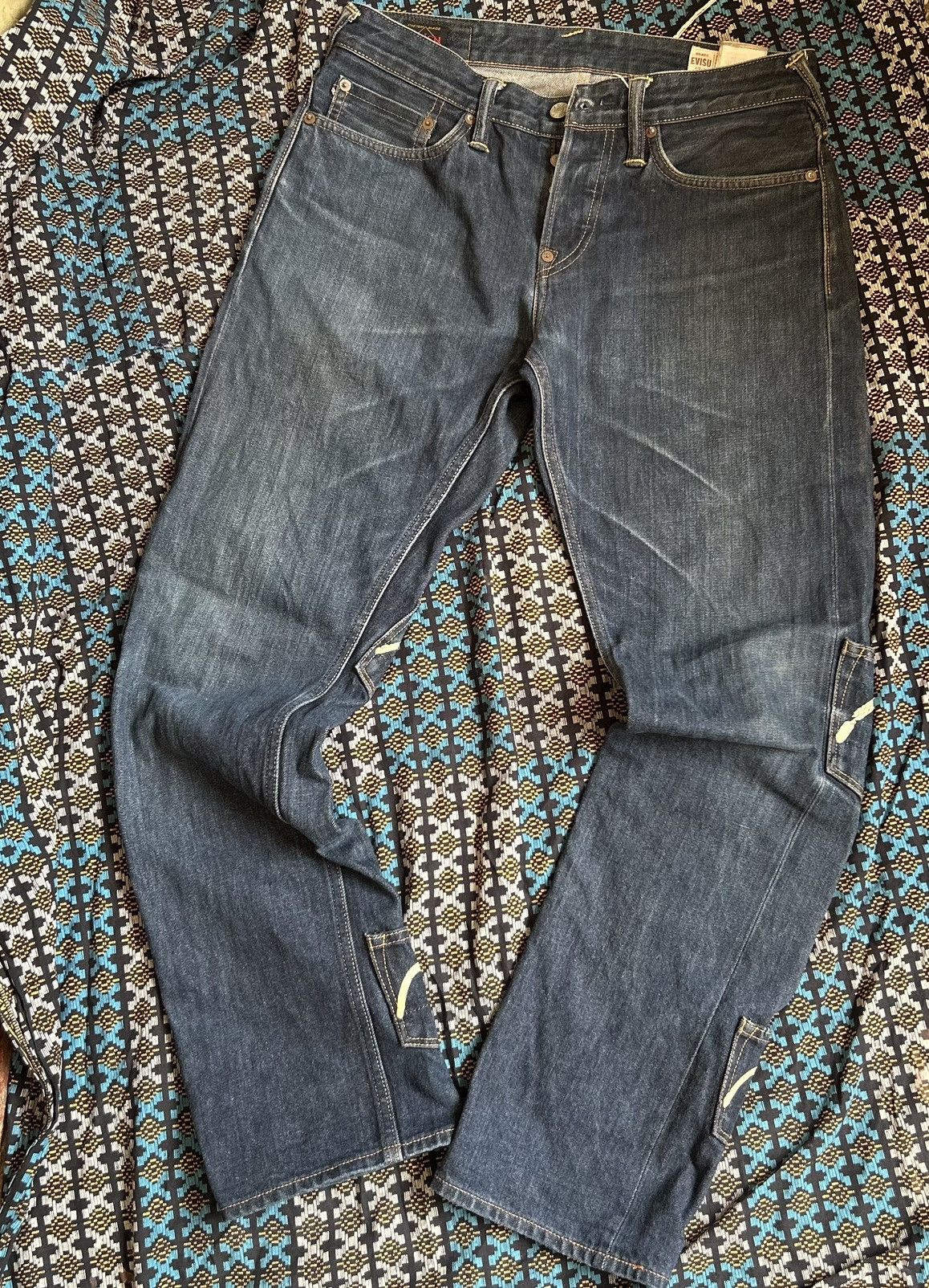 Evisu Evisu Selvedge Multi Pocket Denim Jeans W31 L32 Size US 31 - 2 Thumbnail