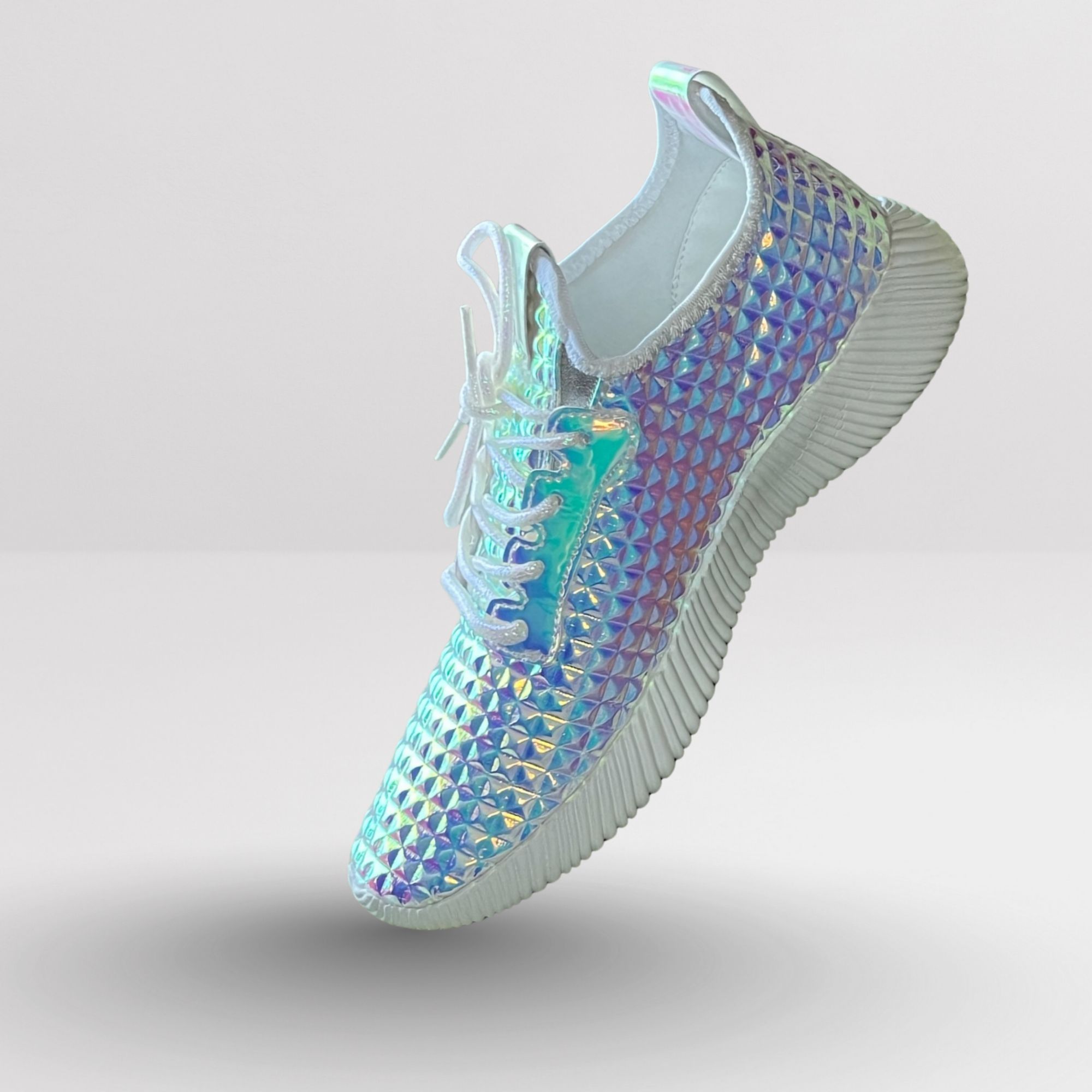 Other Lucky Step Women’s Metallic Hologram Sneakers Size 6.5 Geezy Size US 6.5 / IT 36.5 - 6 Thumbnail