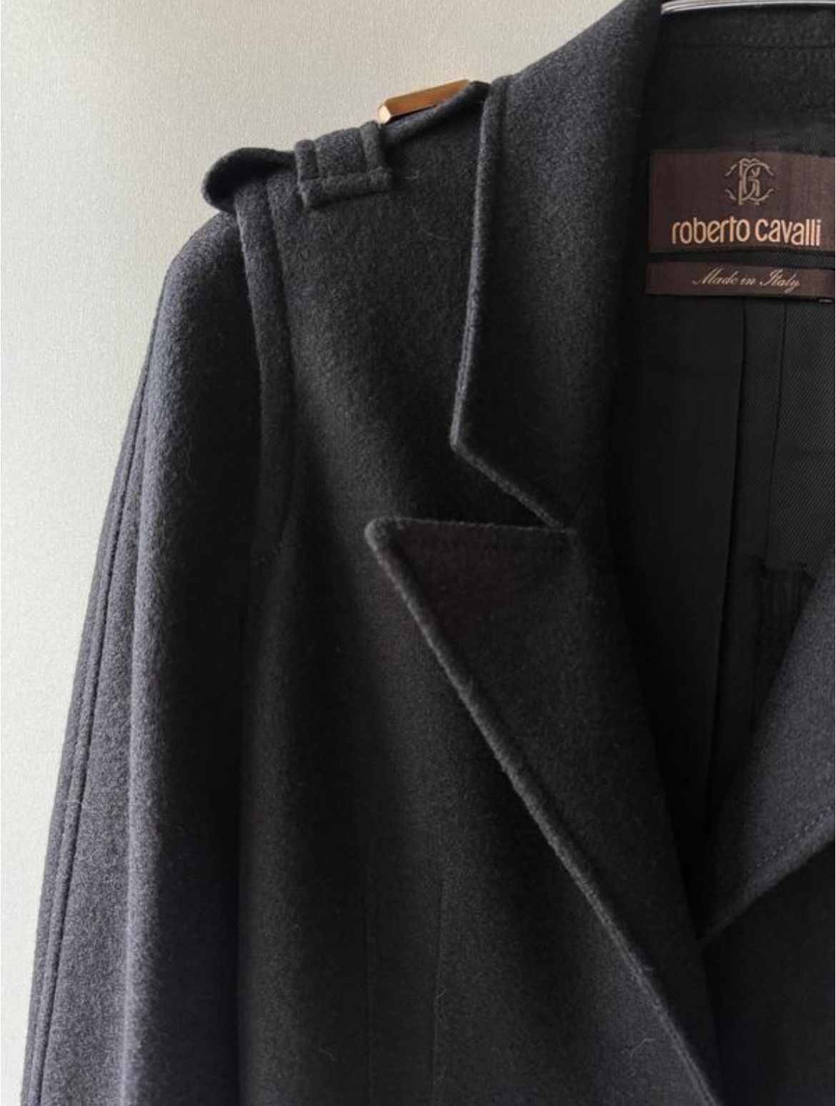 Roberto Cavalli Roberto Cavalli 100% Wool Coat Jacket Size S / US 4 / IT 40 - 4 Thumbnail
