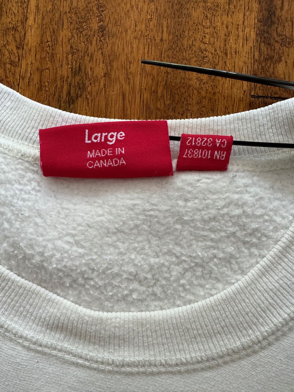 Supreme Supreme Box Logo Crewneck FW2013 - White Size US L / EU 52-54 / 3 - 6 Thumbnail