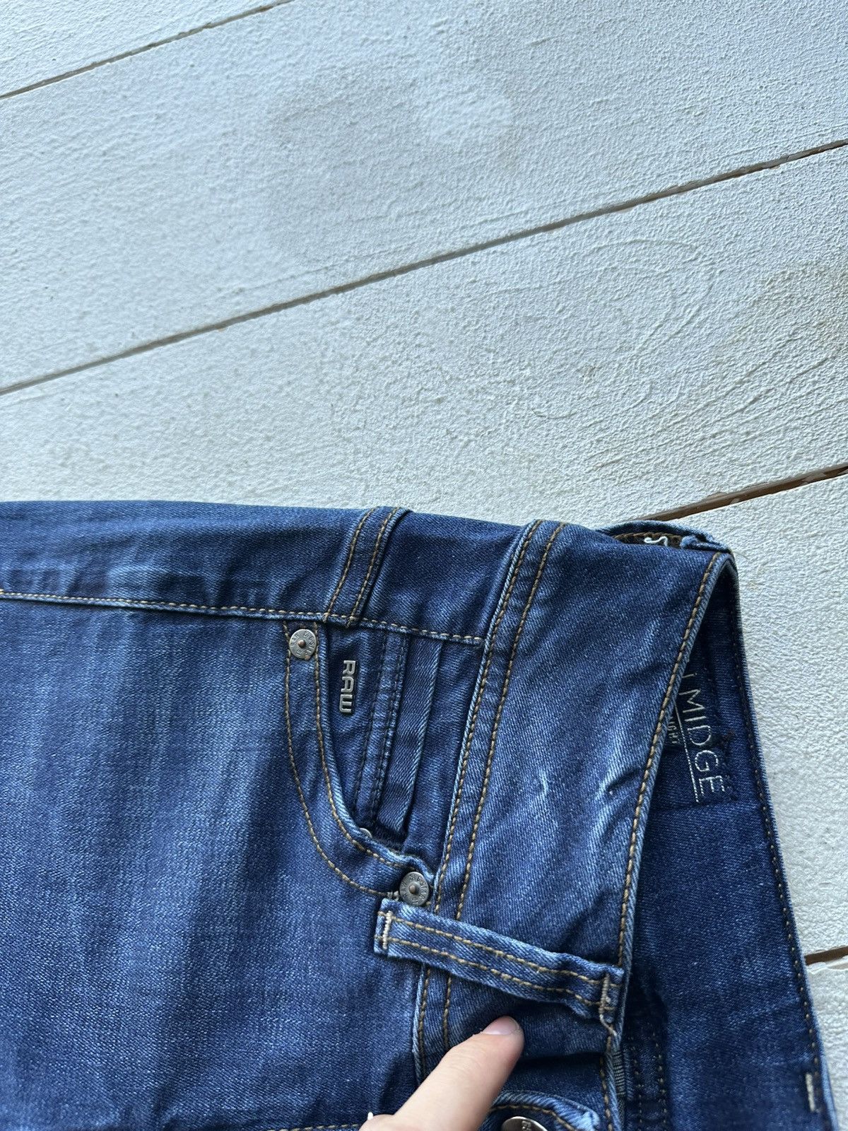 G-Star VNTG🚨G STAR RAW Jeans AVANT GARDE Washed Denim y2k Size 22" - 5 Thumbnail