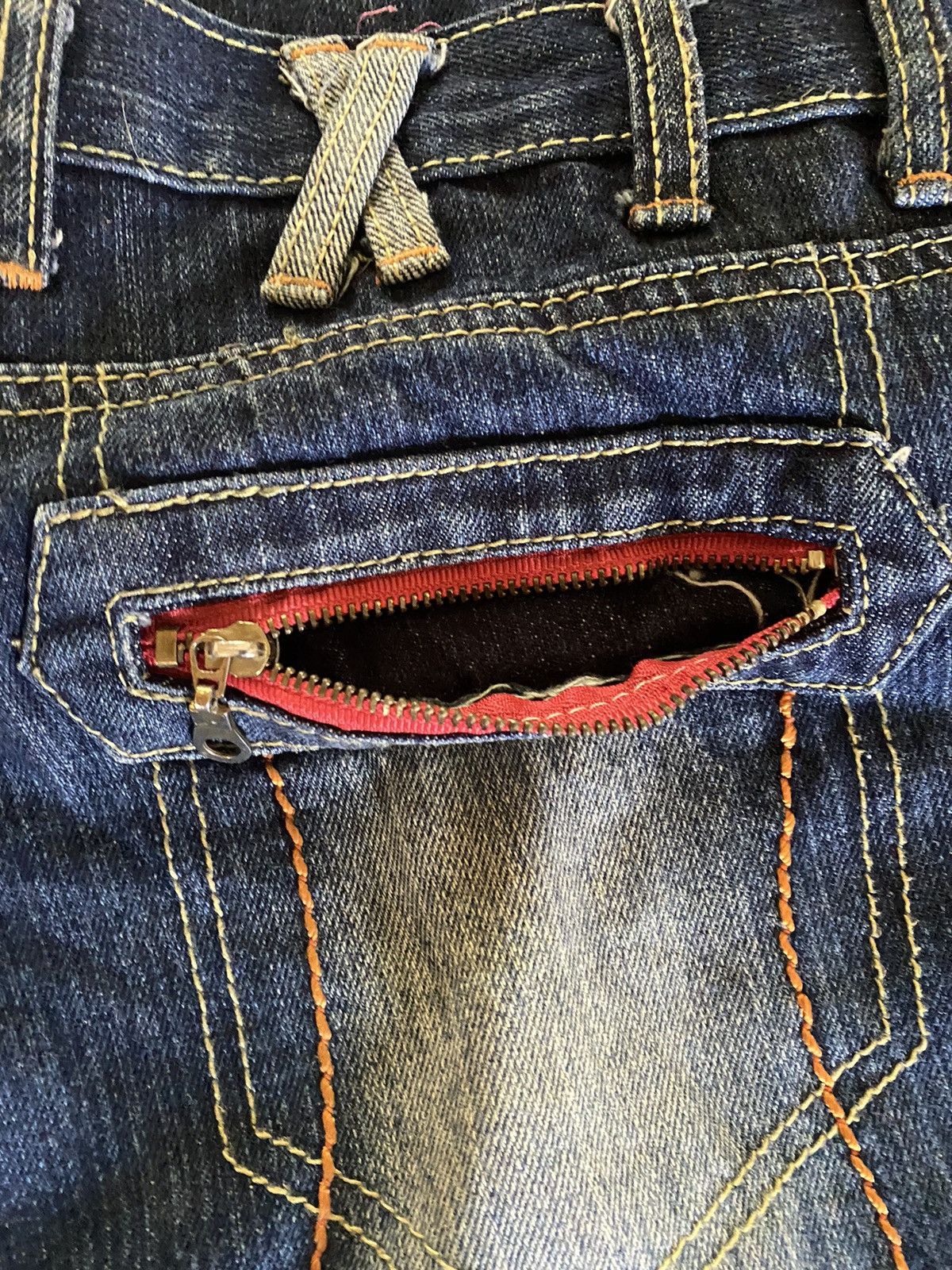 Japanese Brand Vintage Japanese Brand Double Waist Punk Design Style Size US 30 / EU 46 - 9 Thumbnail