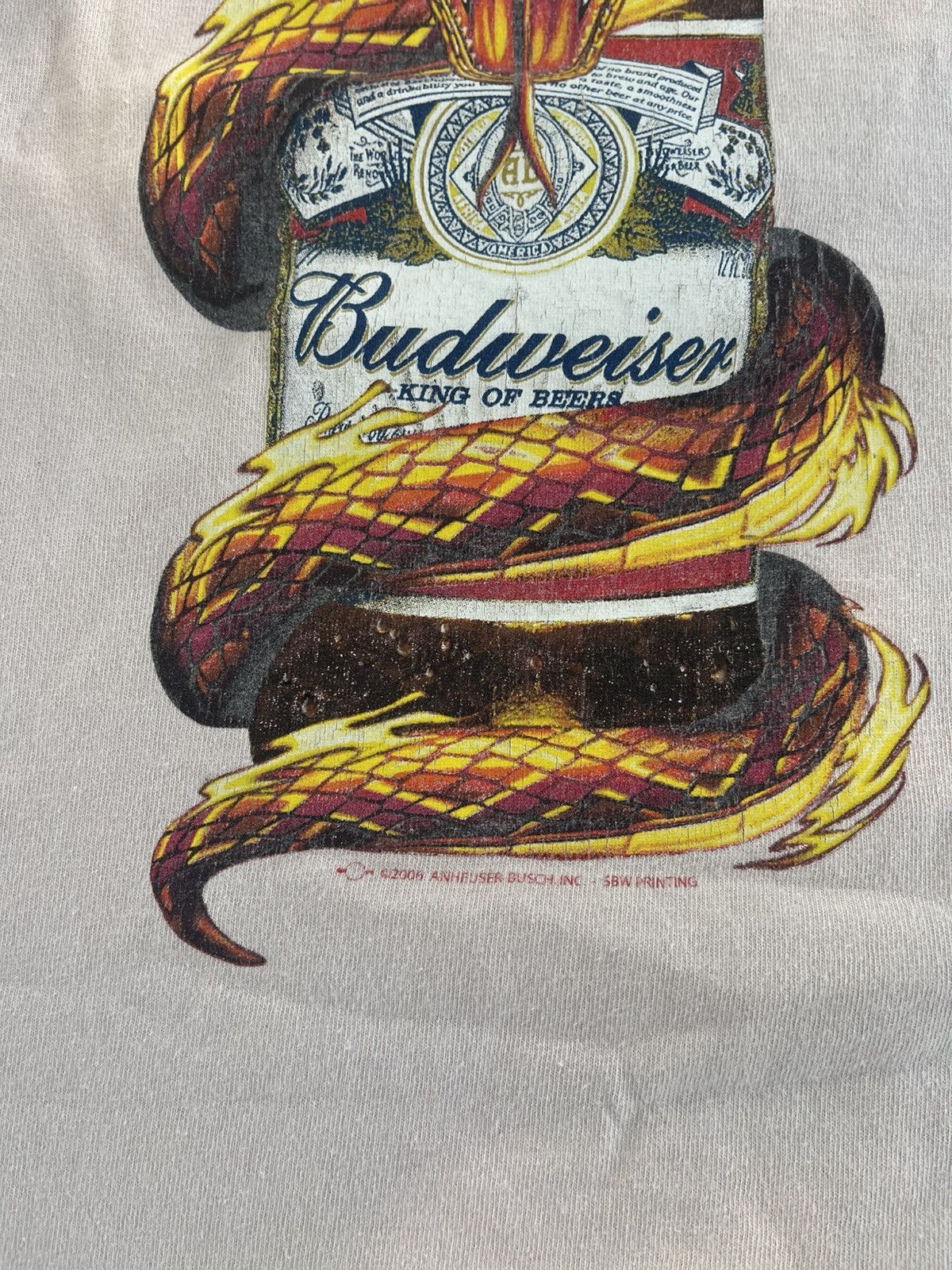 Vintage Budweiser snake tee 00s’ Size US L / EU 52-54 / 3 - 2 Thumbnail
