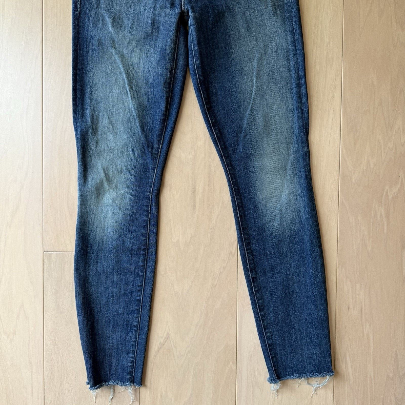 MOTHER Mother Looker Ankle Jeans Women's 26 Blue High Waisted Boho Size 26" / US 2 / IT 38 - 4 Thumbnail