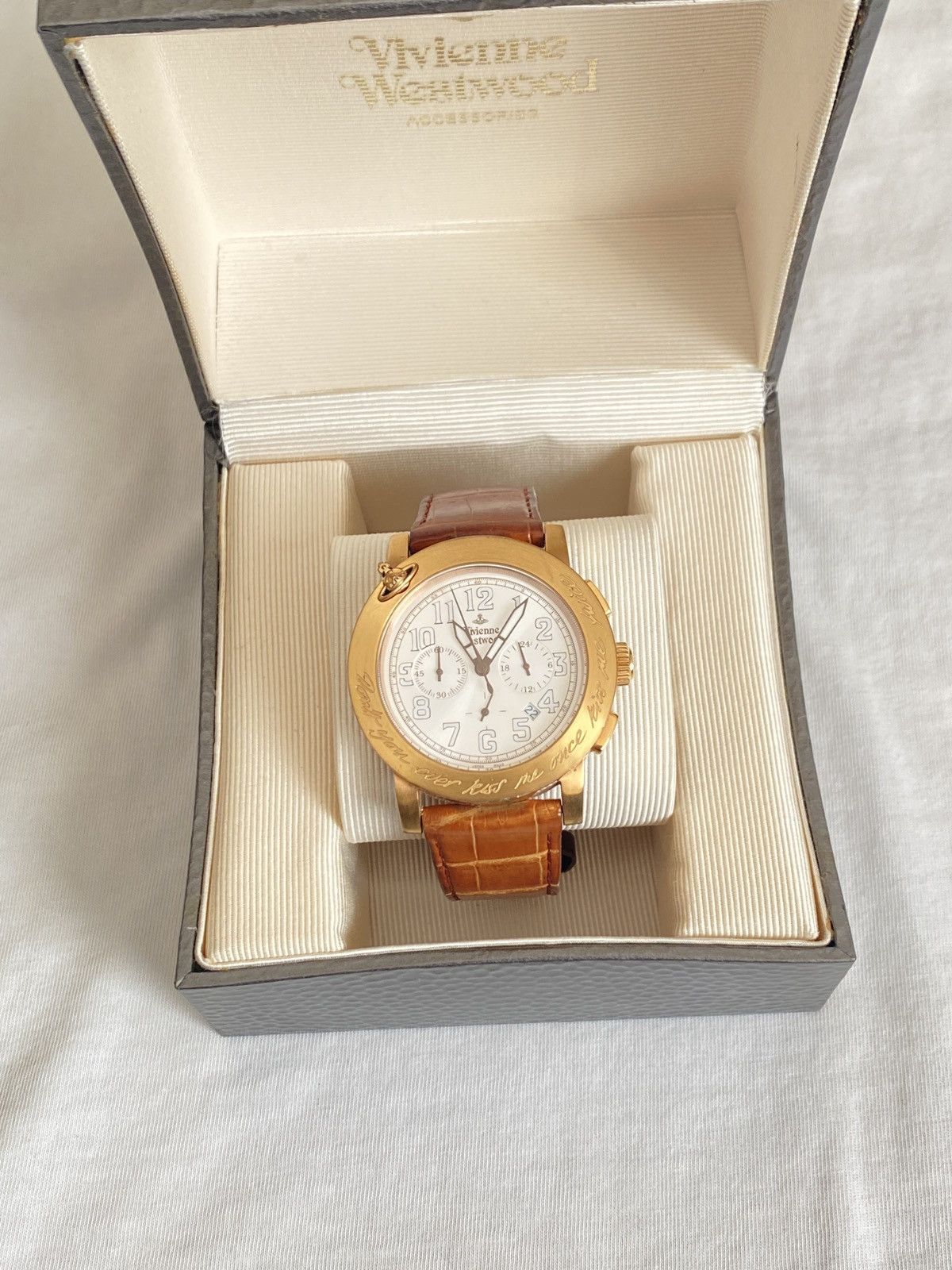 image of Vivienne Westwood Watch Chronograph in Brown, Men's