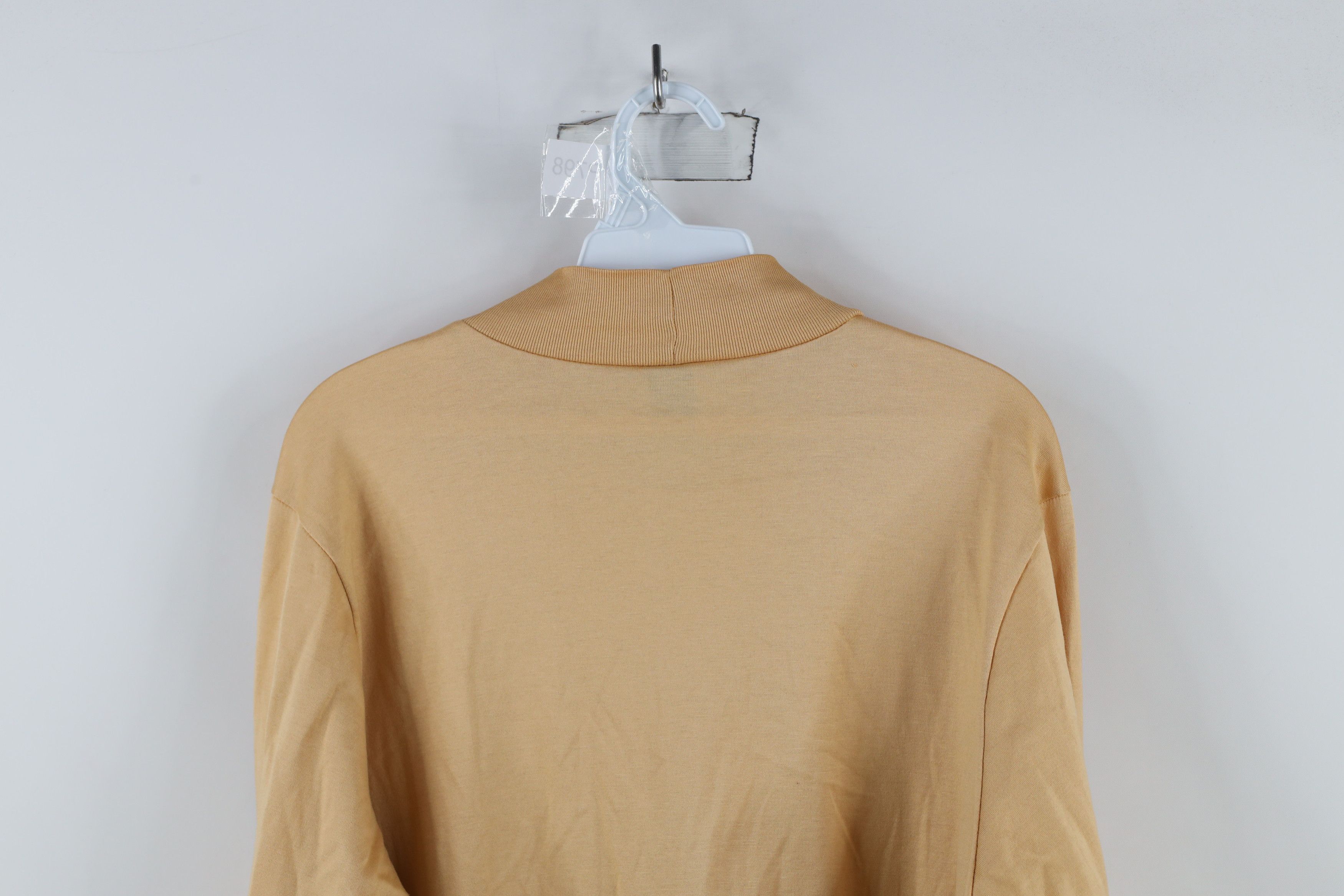 Lands' End × Vintage Vintage 90s Lands End Mock Neck Long Sleeve T-Shirt Gold USA Size US M / EU 48-50 / 2 - 8 Thumbnail