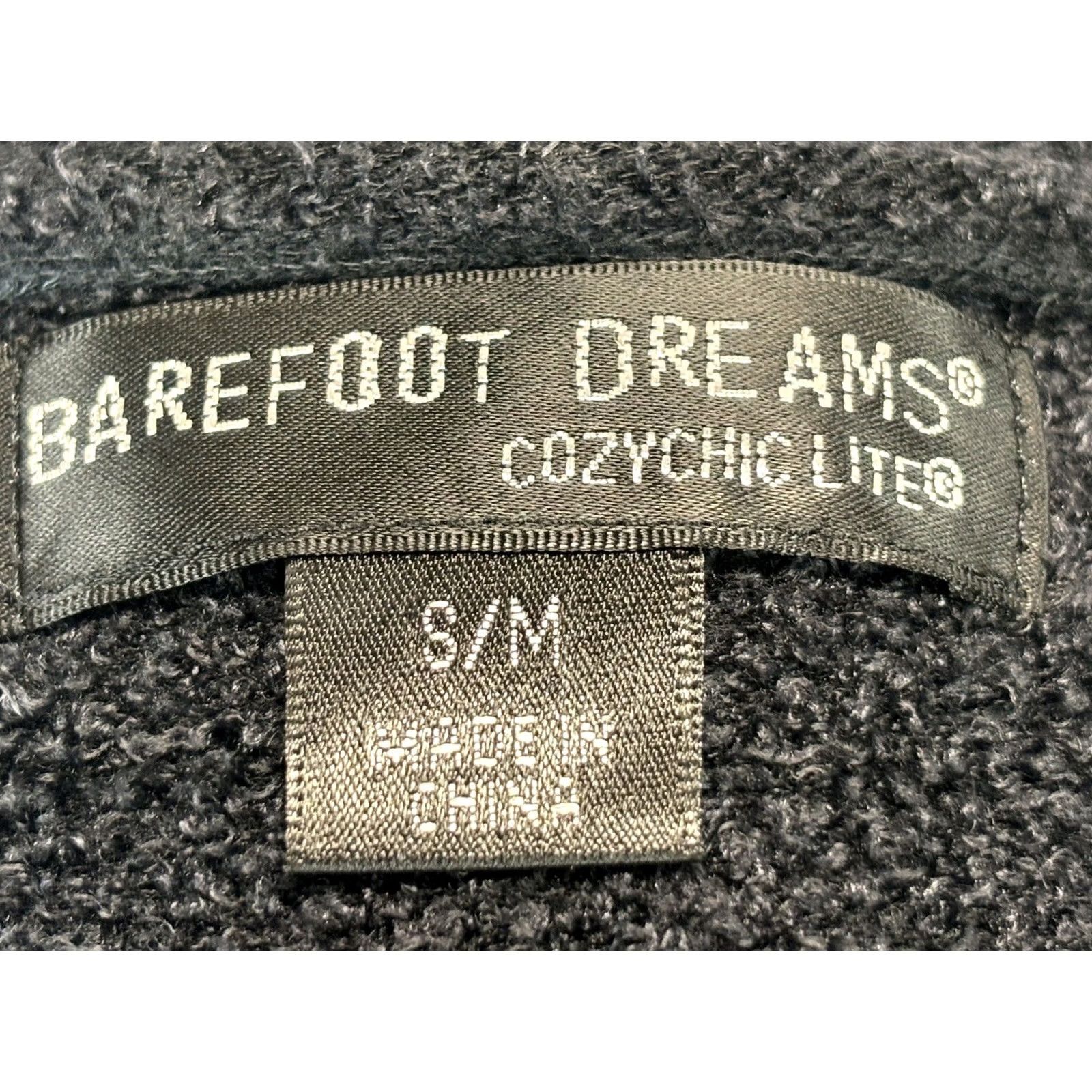 Vintage Barefoot Dreams Cozy Chic Lite Cardigan Sweater Womens Small Medium Black Open Size S / US 4 / IT 40 - 6 Thumbnail