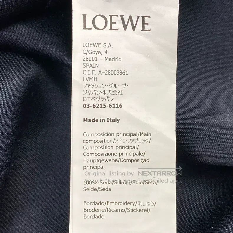 Loewe Loewe Black Silk Shirt Size XS / US 0-2 / IT 36-38 - 5 Thumbnail