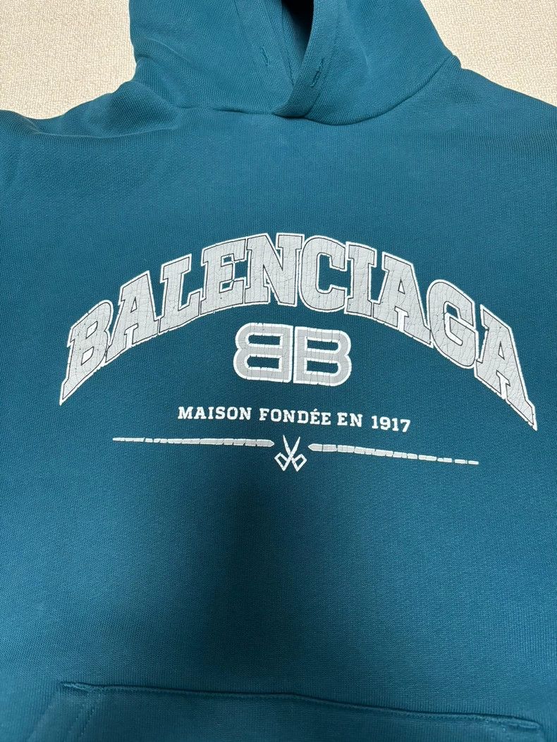 Balenciaga Balenciaga SS22 Maison Scissors Letter Logo Hooded Long Sle Size US M / EU 48-50 / 2 - 4 Thumbnail
